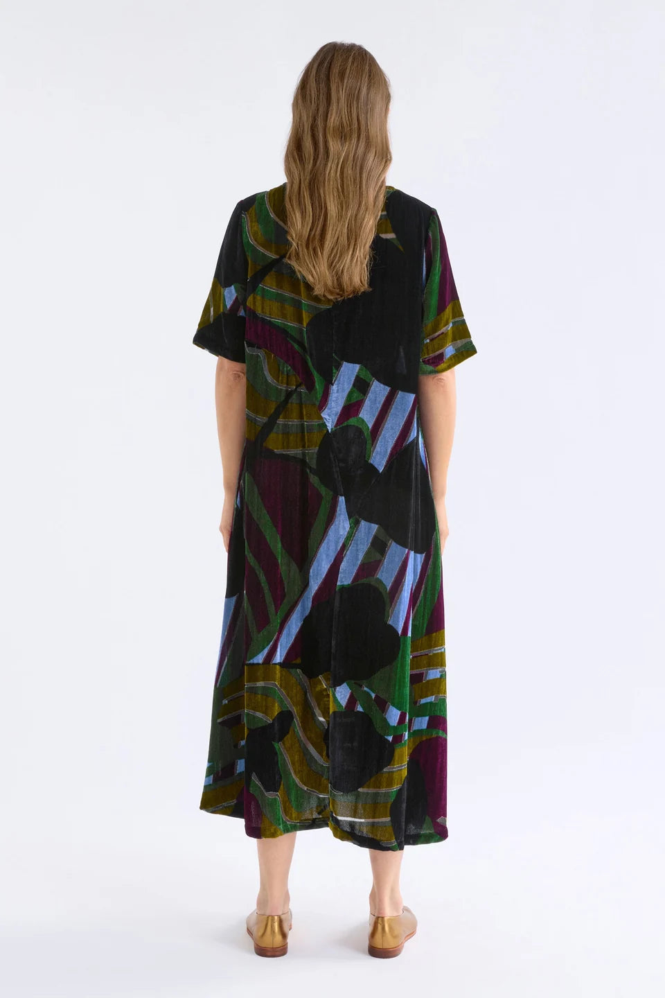 Reihen Dress - Stribe Burnout