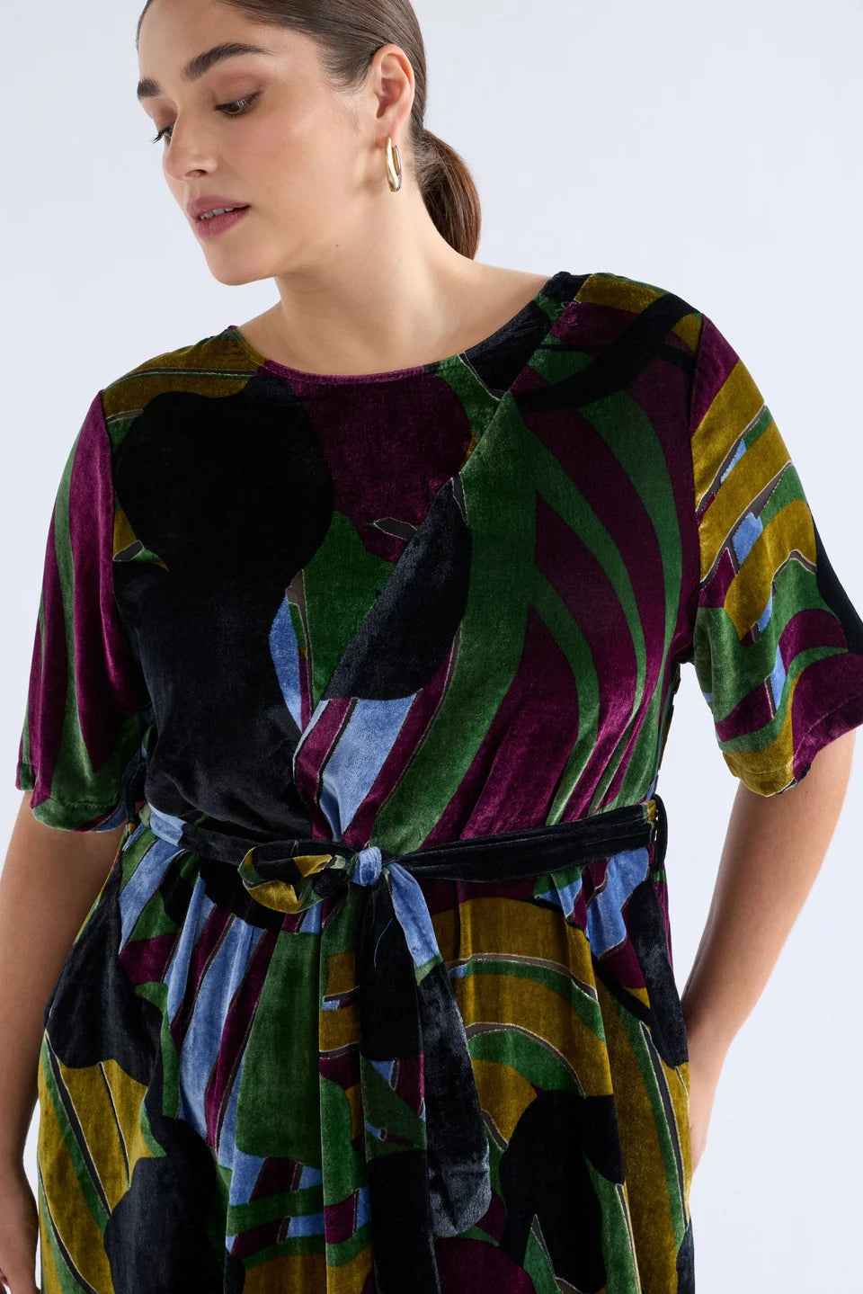 Reihen Dress - Stribe Burnout