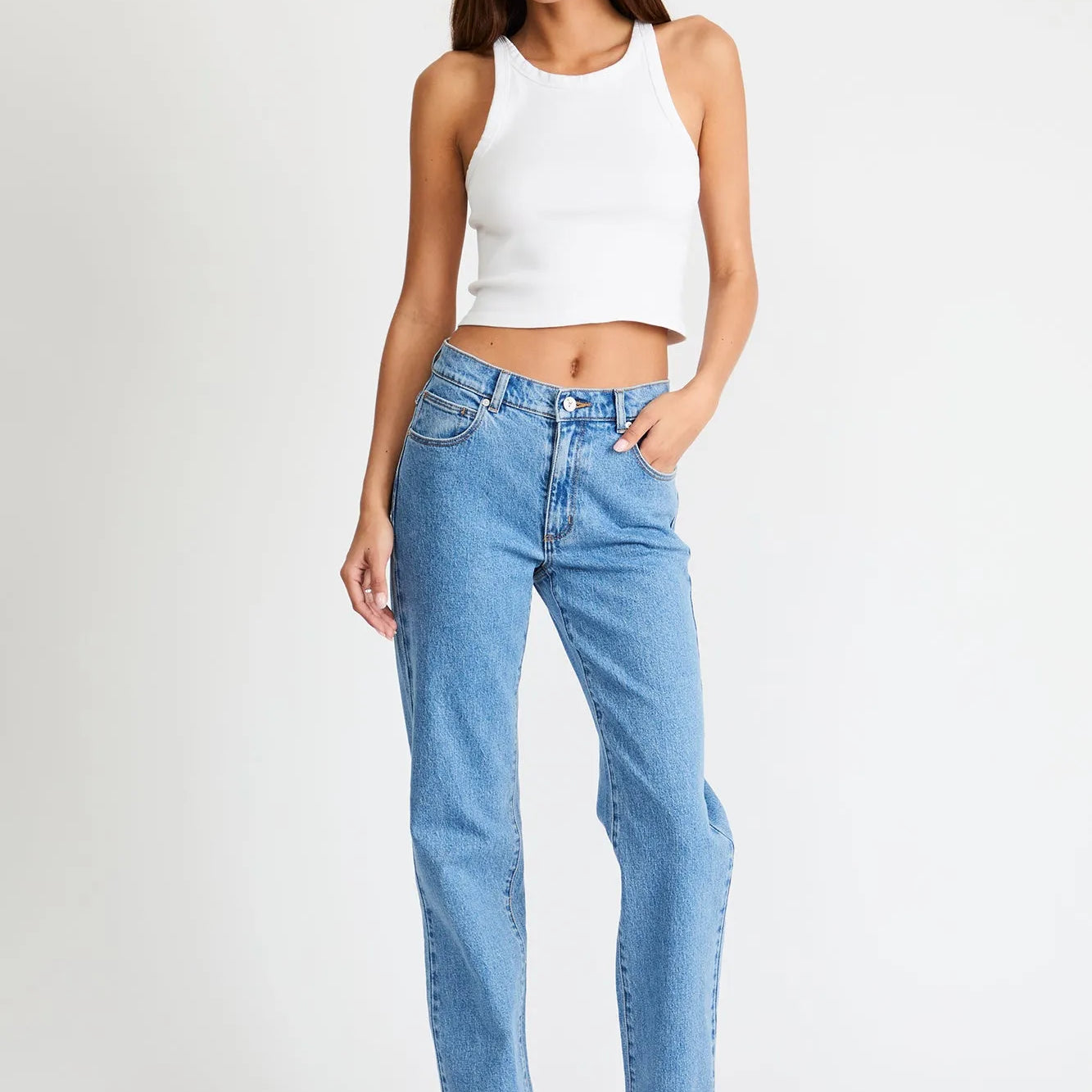 95 Mid Straight Debbie - Blue Denim