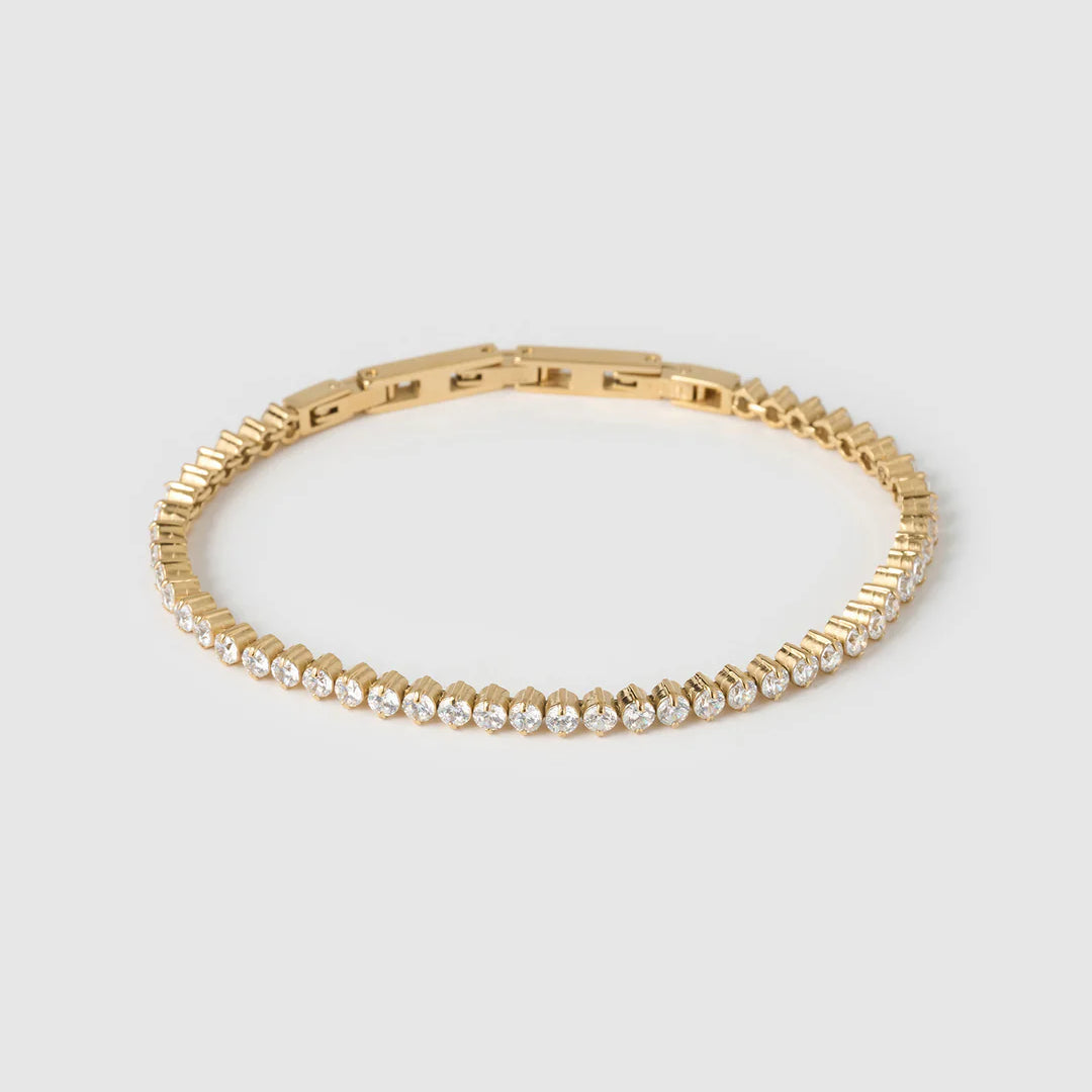 Allegra Tennis Gold Bracelet