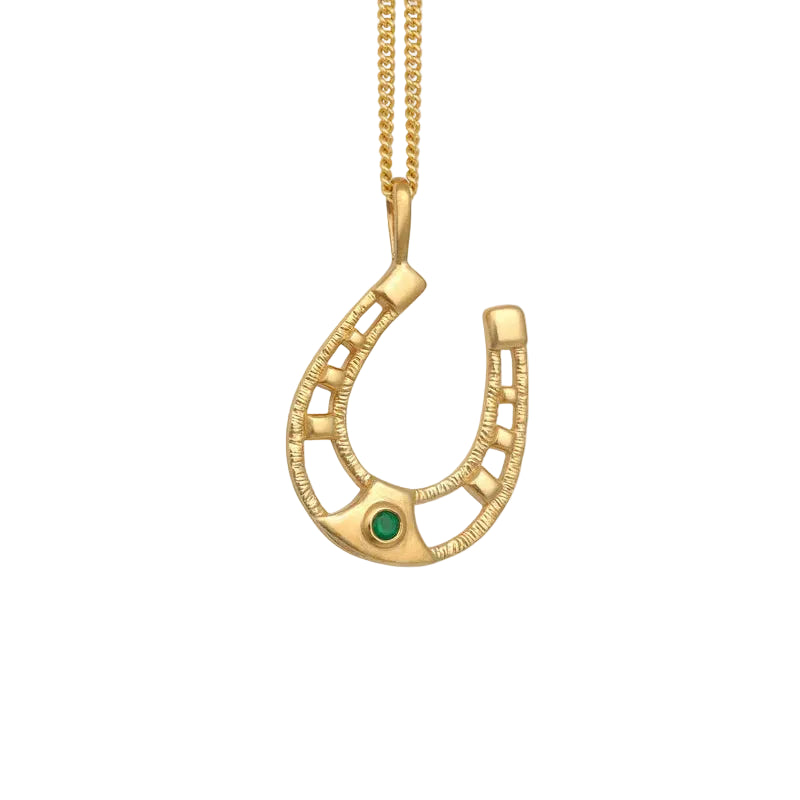 Horseshoe Necklace - Gold Vermeil
