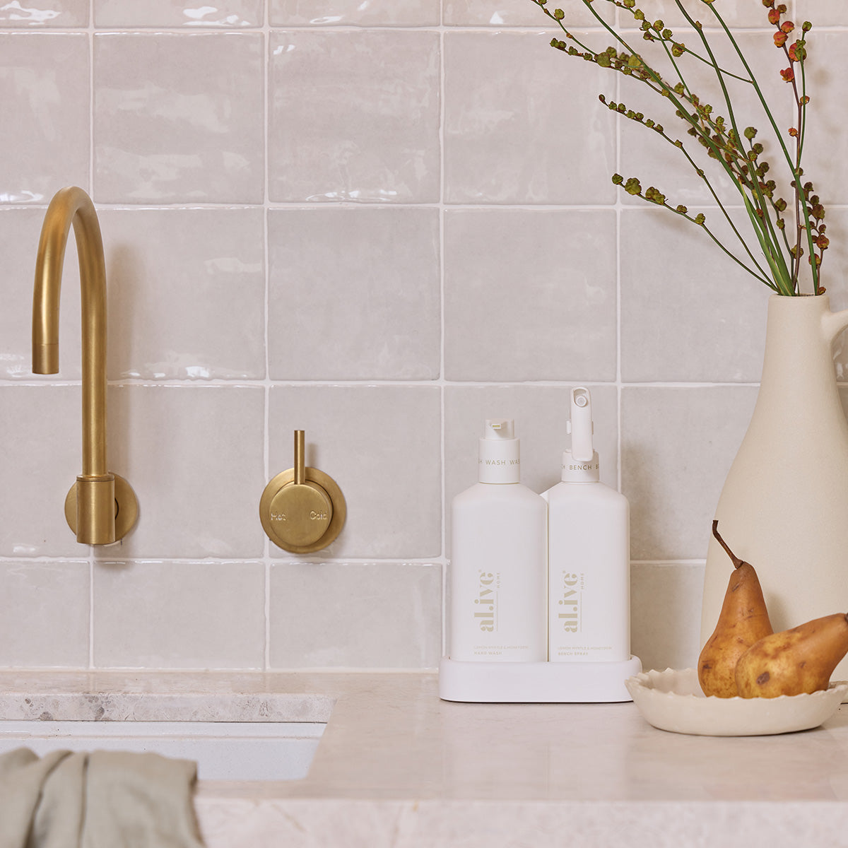 Kitchen Duo Pack - Lemon Myrtle & Honeydew -  Bench Spray & Hand Wash