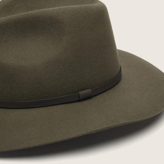 Anderson Olive - Green Packable Wide Brim Fedora Hat
