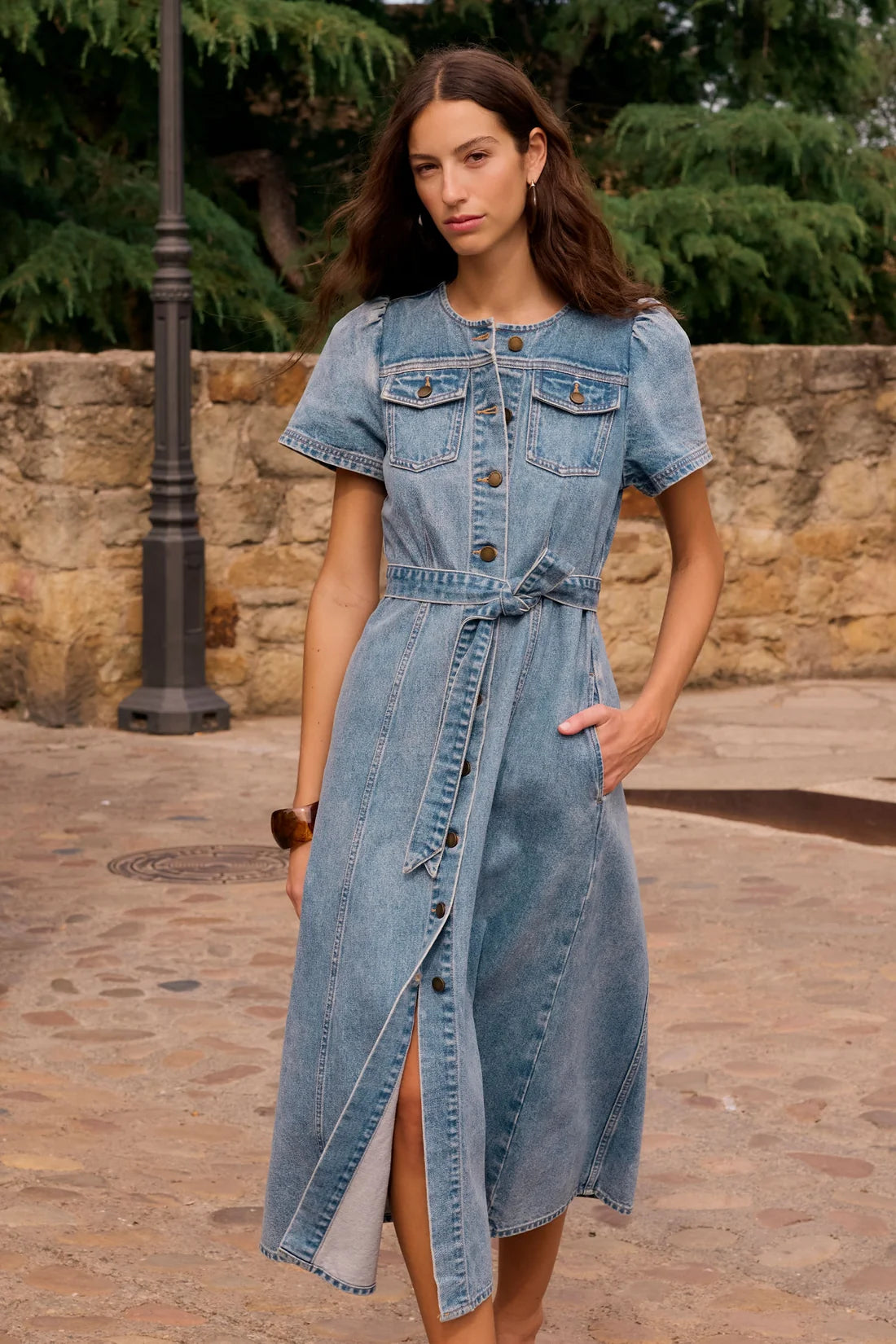 Allude Dress - Mid Denim