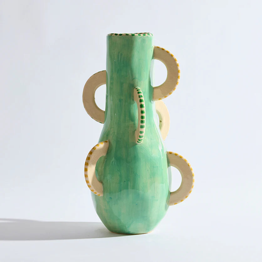 Cabana Tall Vase - Aqua