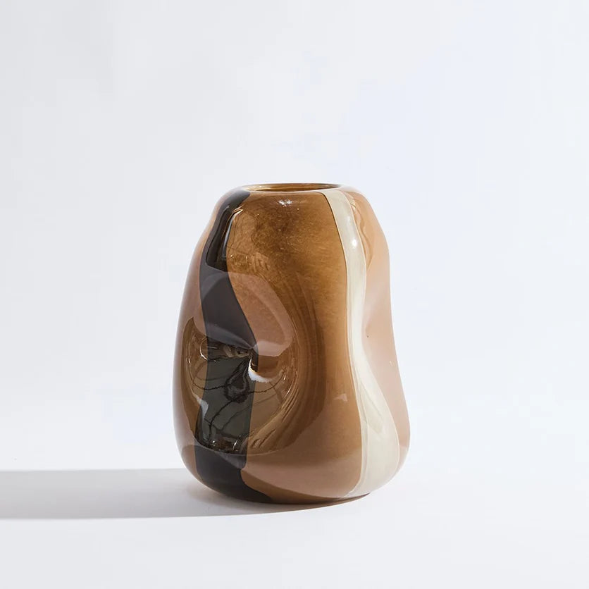 Candy Large Vase - Chocolate