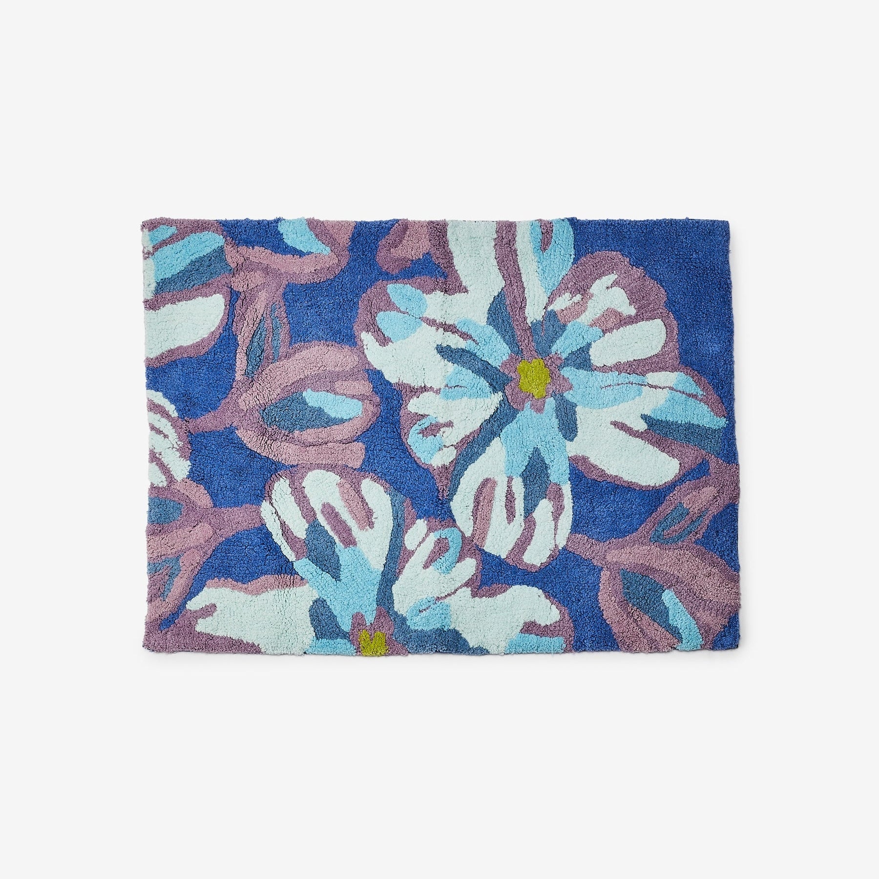 Dutch Floral Blue Bath Mat