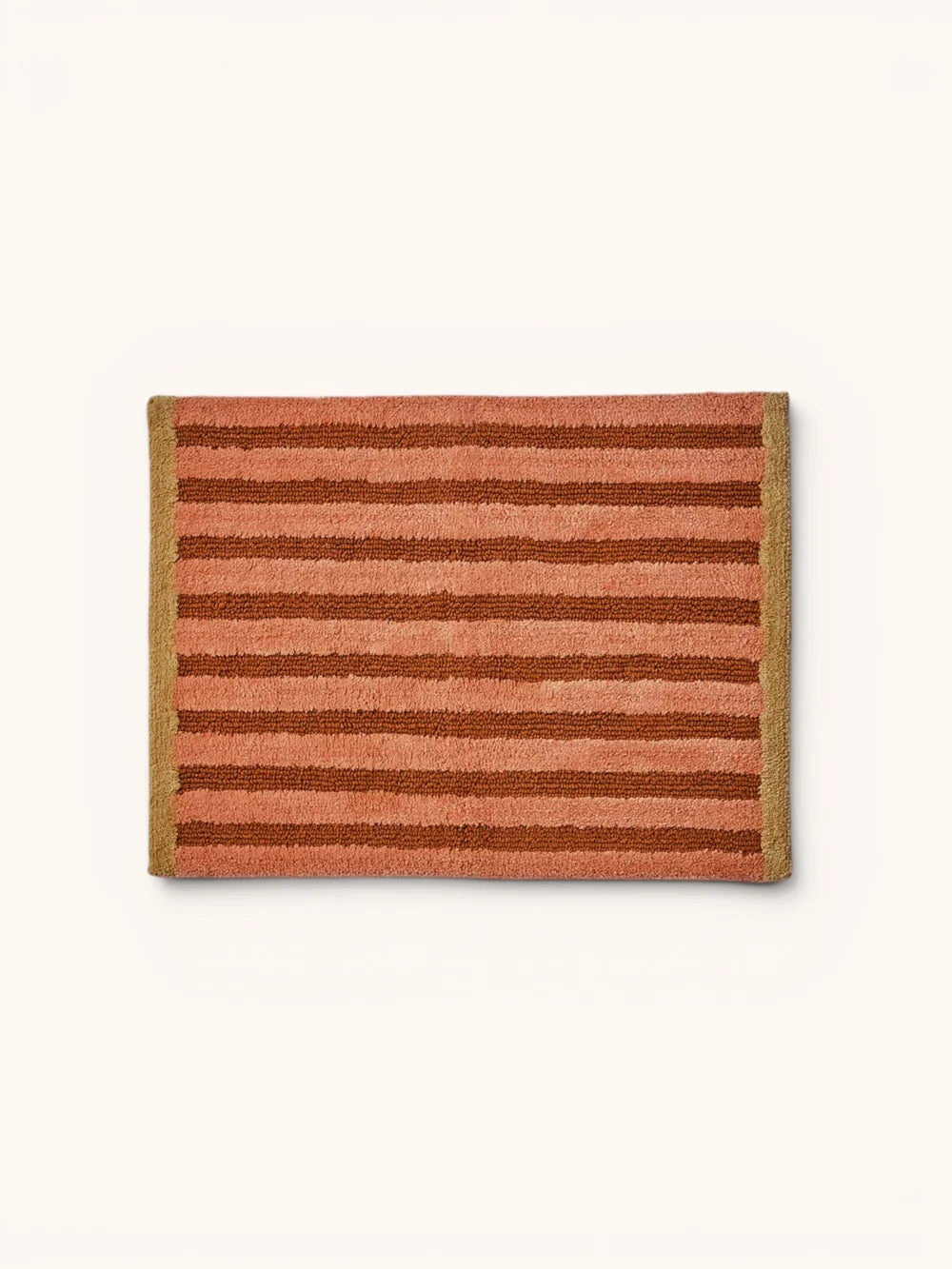 Stripe Terracotta  Bath Mat