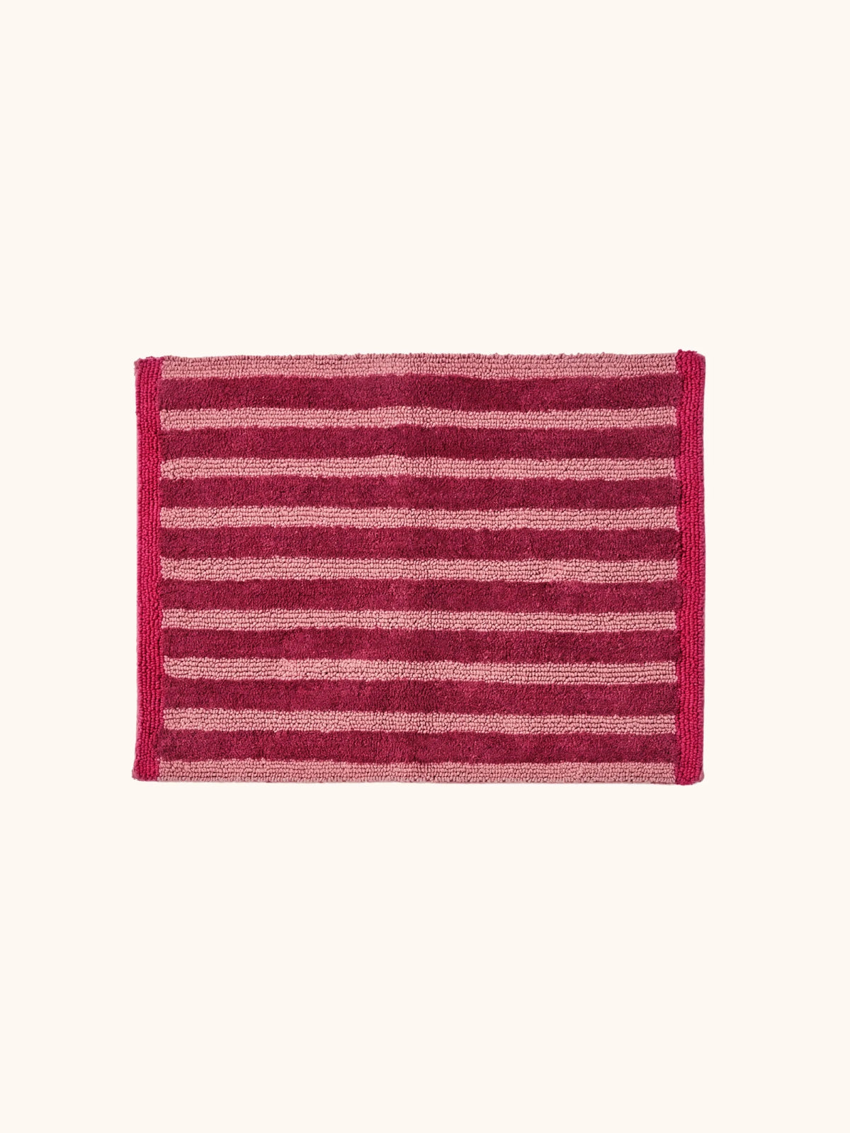 Stripe Burgundy Bath Mat