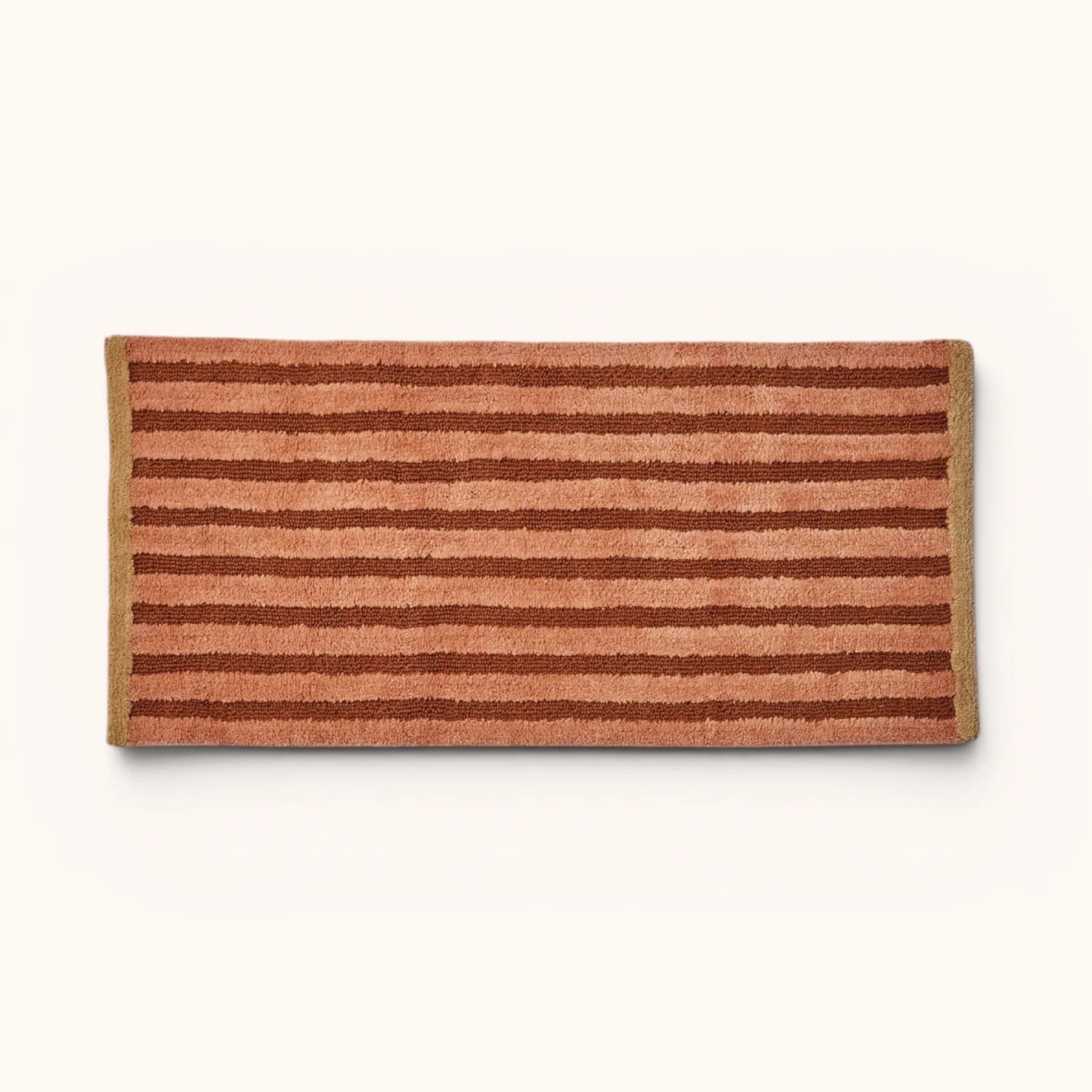 Stripe Terracotta Long Bath Mat