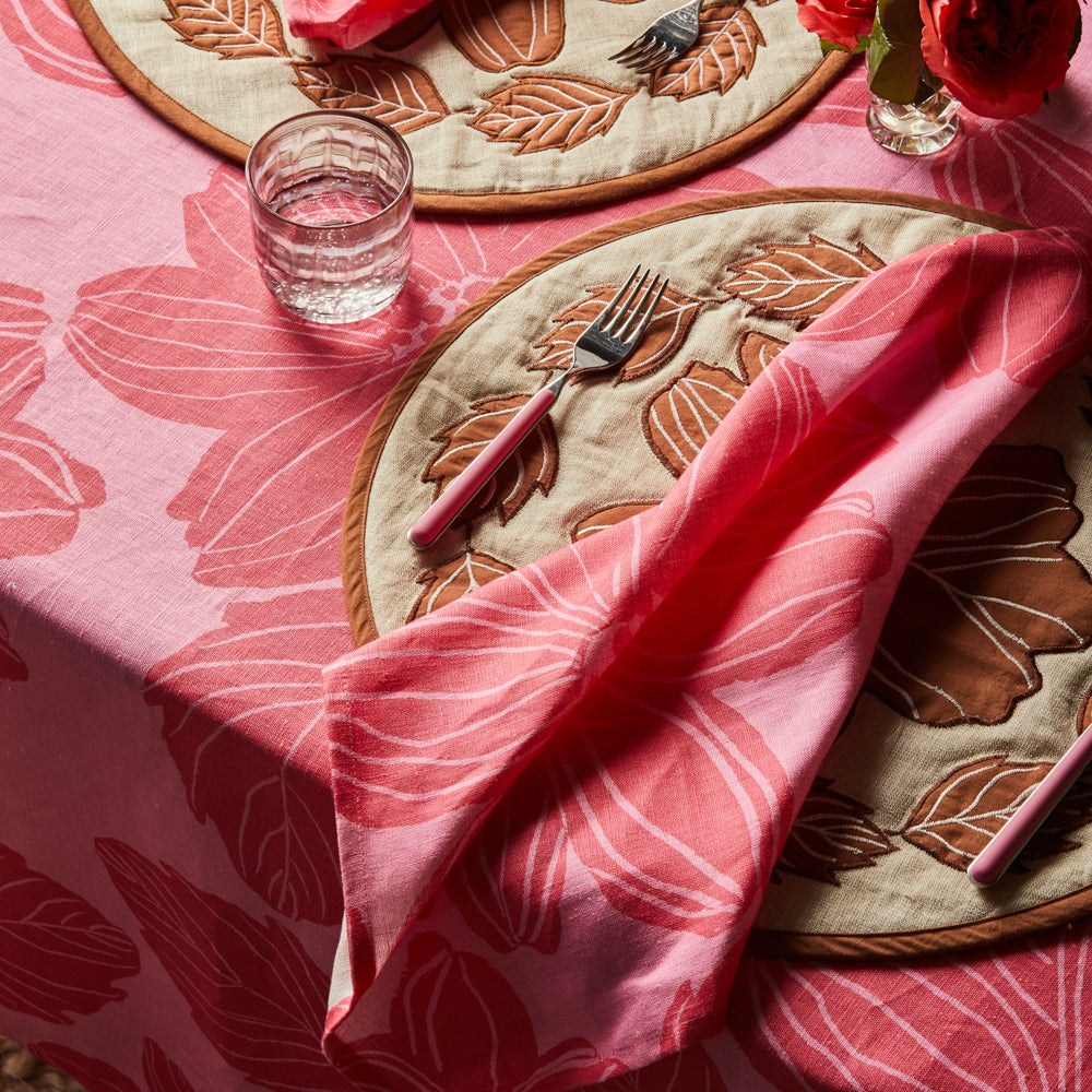 Napkins - Big Stripe Cerise - Set of 4