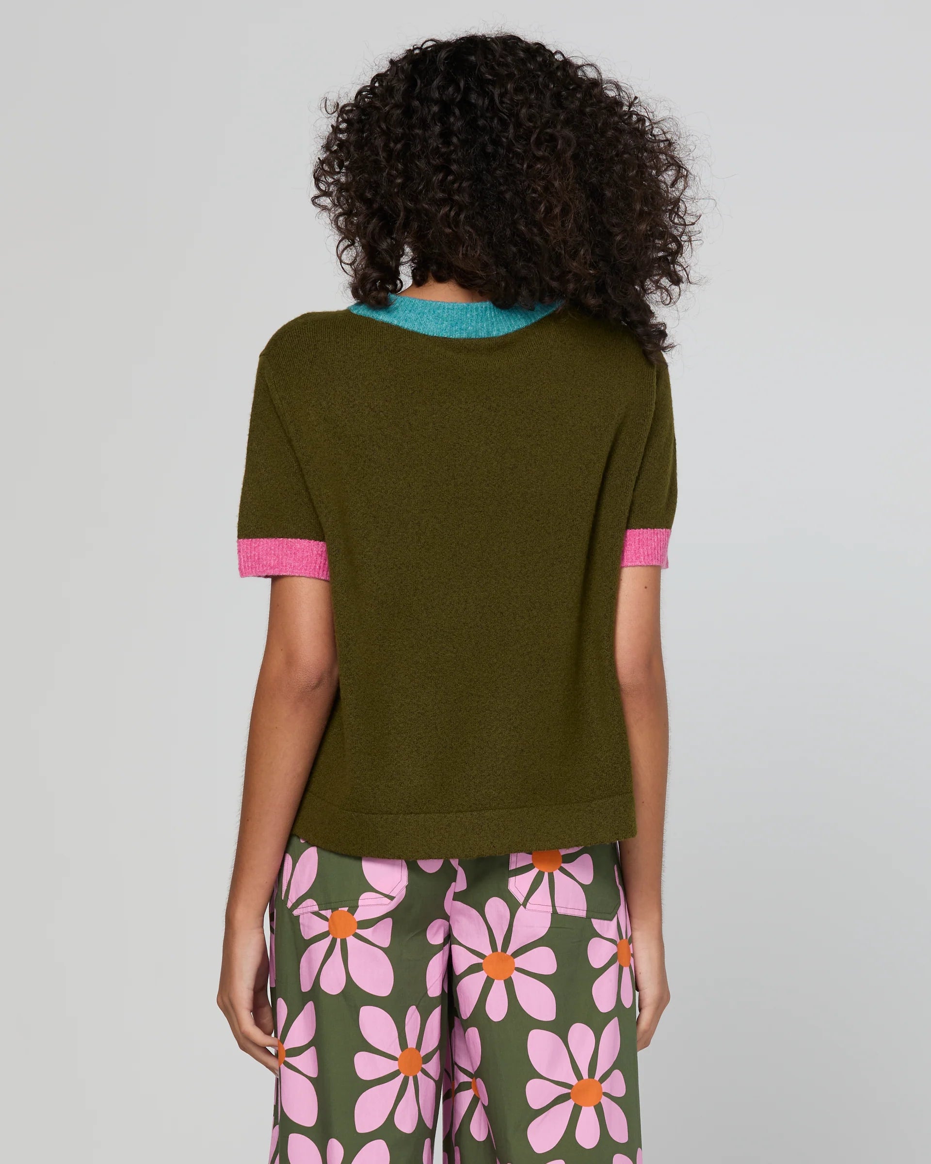 Poet Tee - Khaki Multi