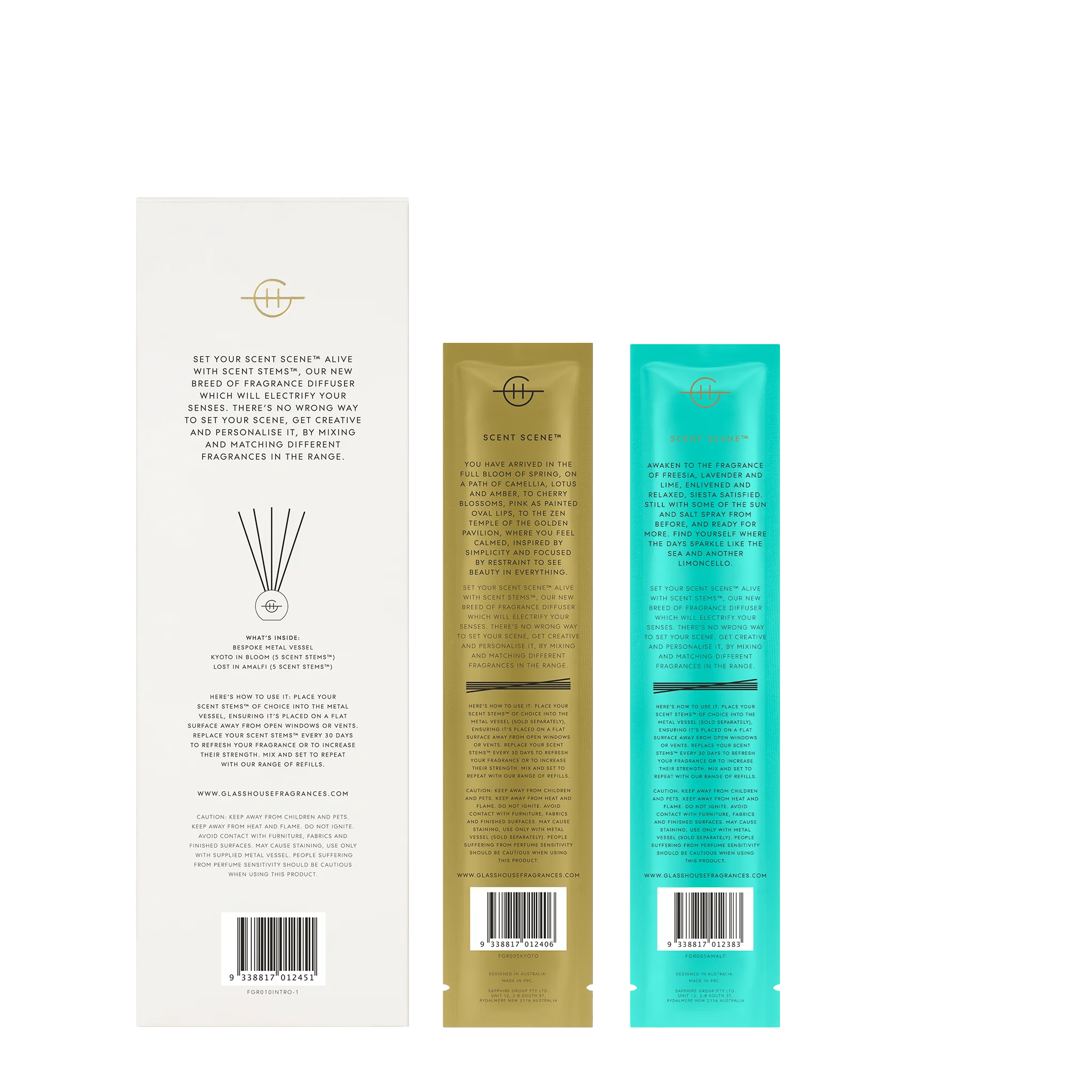 Glasshouse Lost in Amalfi & Kyoto in Bloom Scent Scene Duo