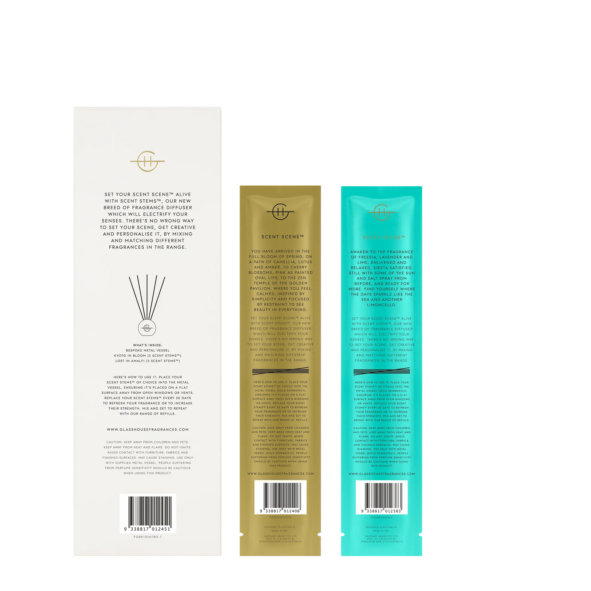 Glasshouse Lost in Amalfi & Kyoto in Bloom Scent Scene Duo