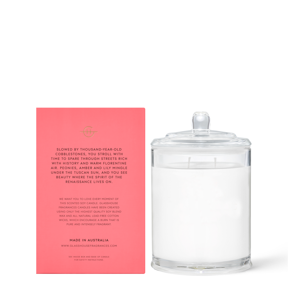 Glasshouse Forever Florence Soy Candle 380g
