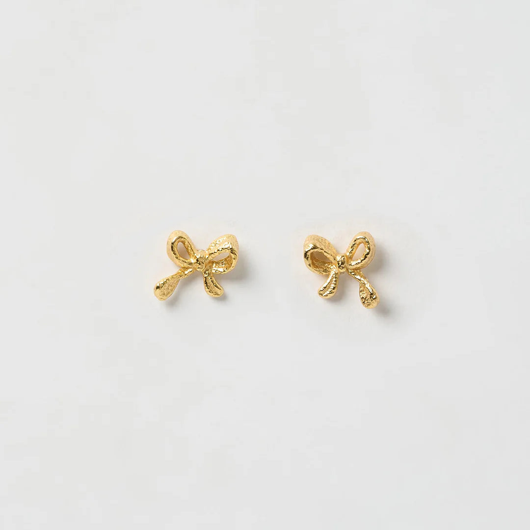 Bowie Gold Stud Earrings