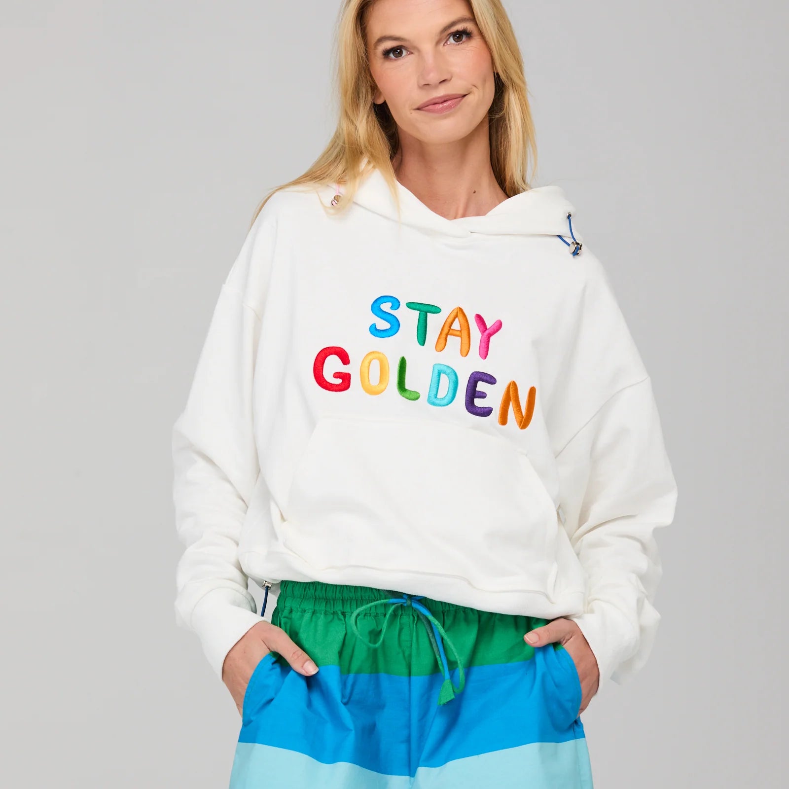 Meeko Embroidered Jumper - White