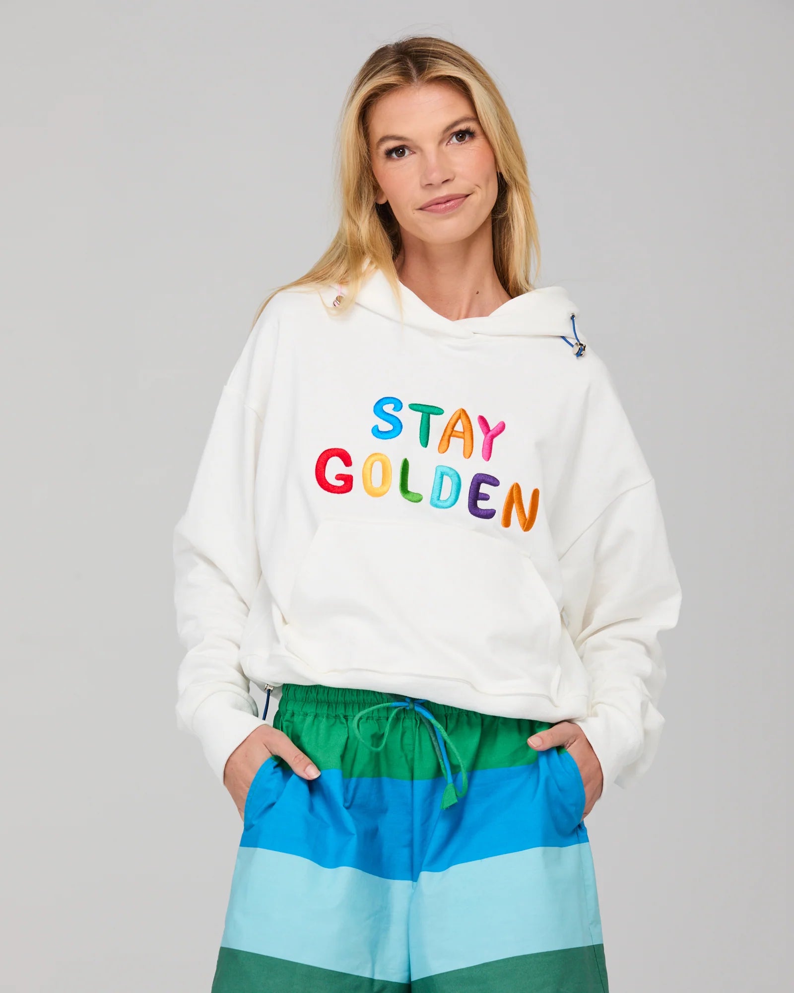 Meeko Embroidered Jumper - White