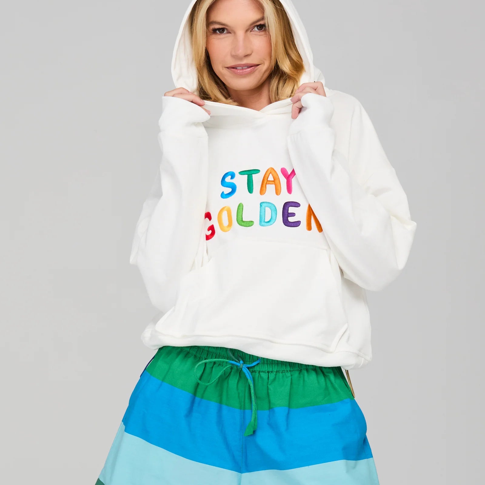 Meeko Embroidered Jumper - White