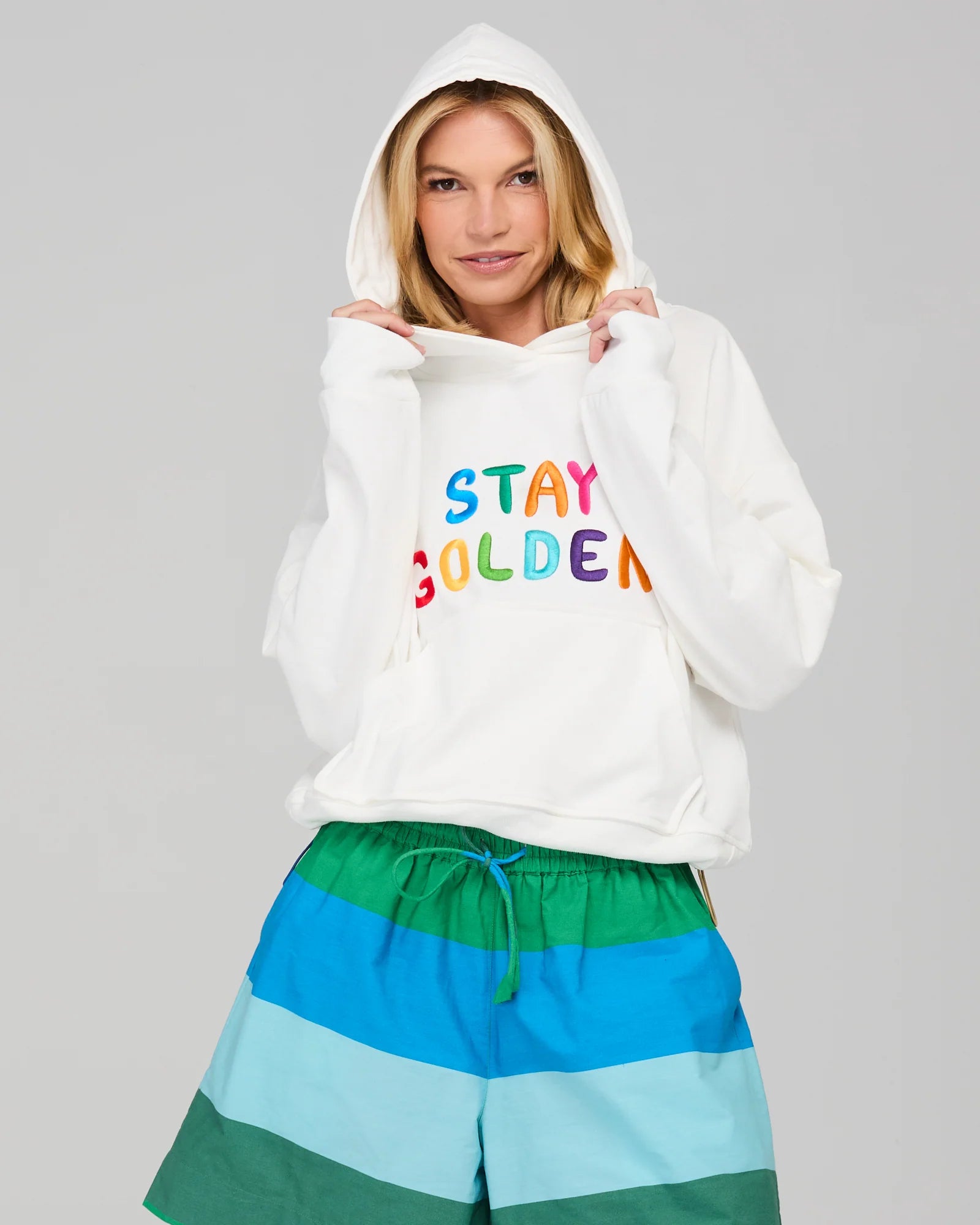 Meeko Embroidered Jumper - White