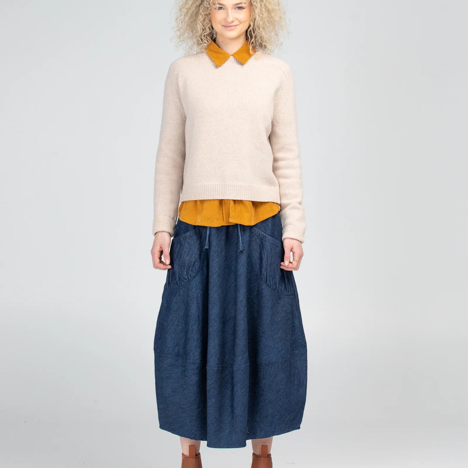 Guru Skirt Basic - Dark Denim