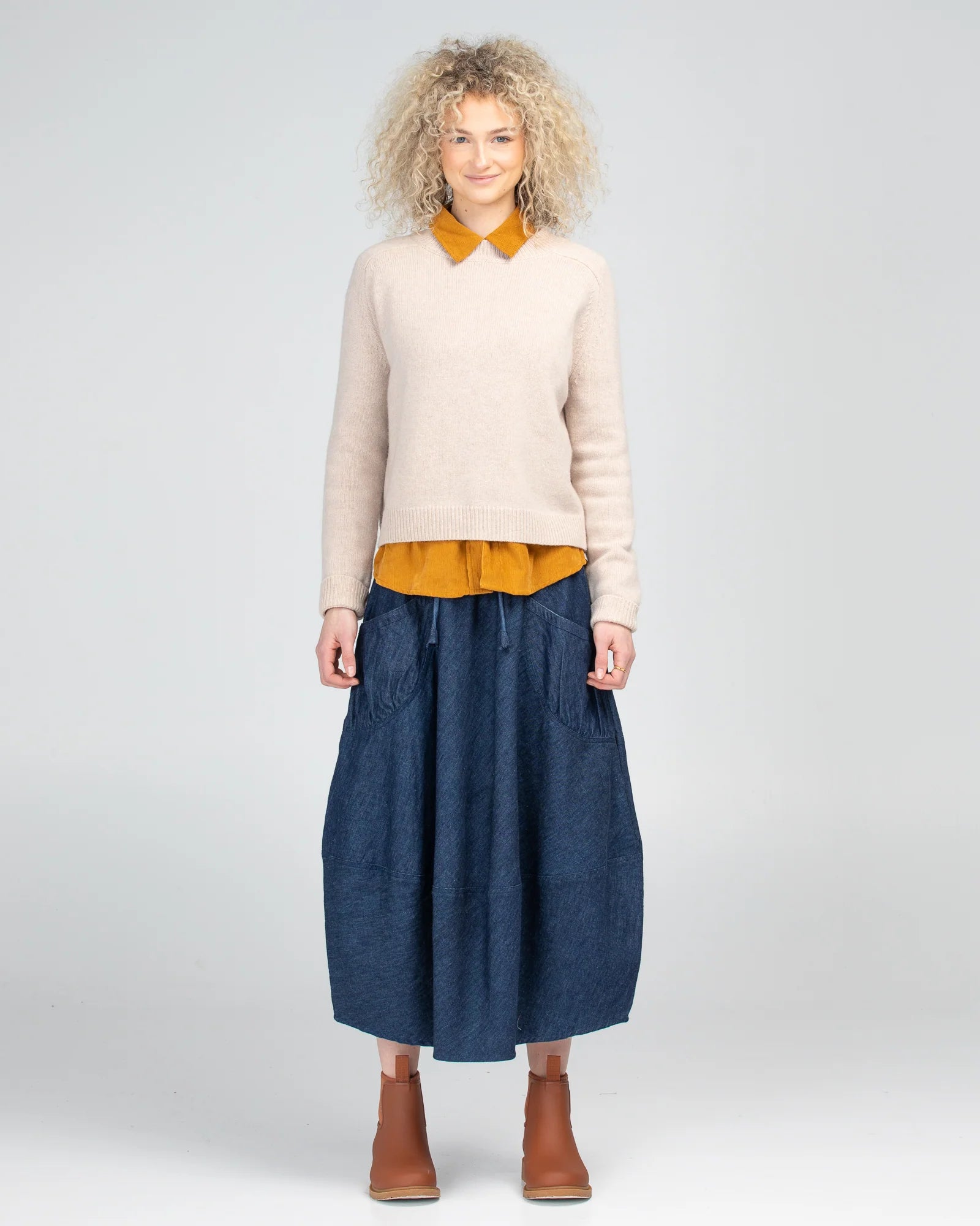Guru Skirt Basic - Dark Denim