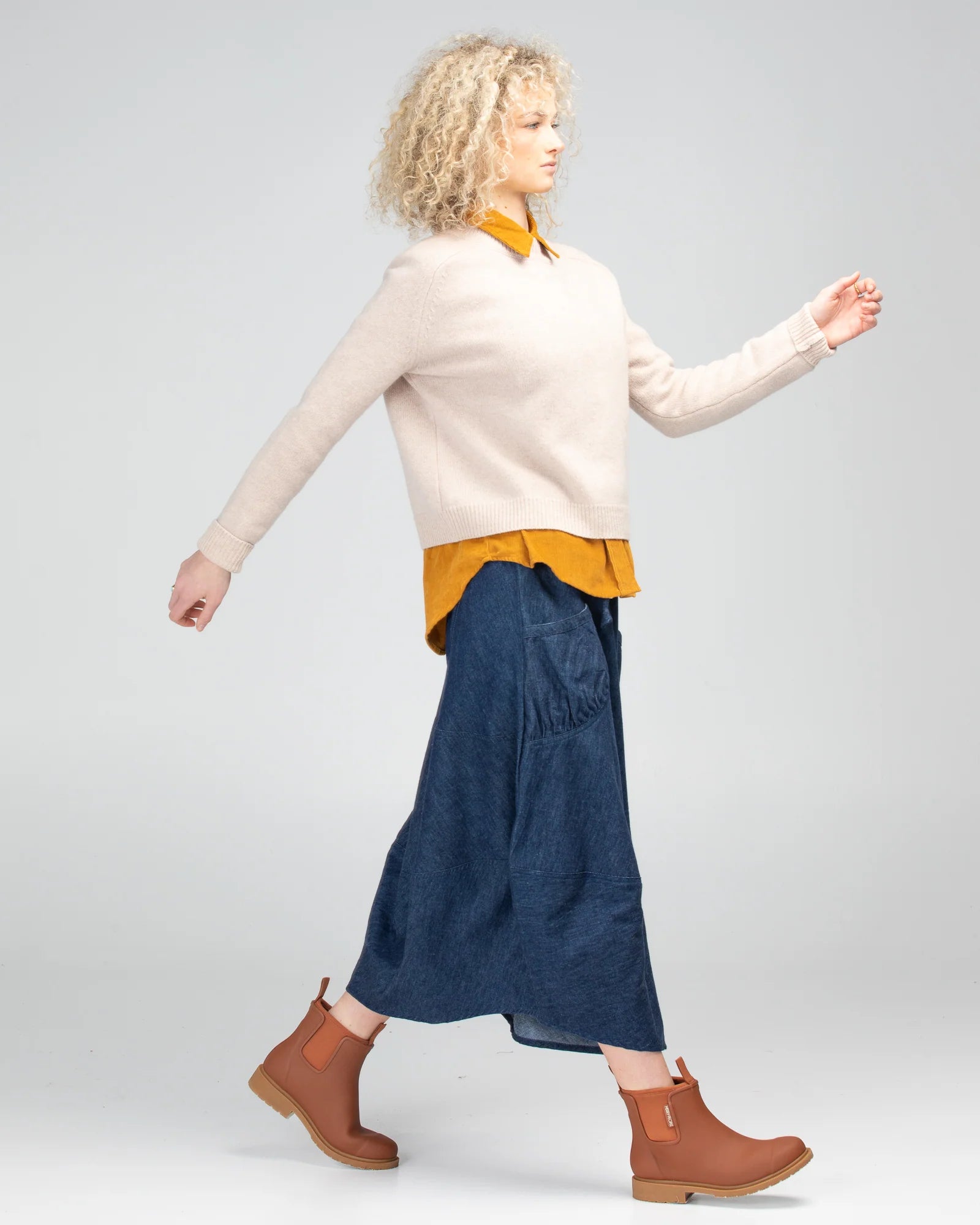 Guru Skirt Basic - Dark Denim