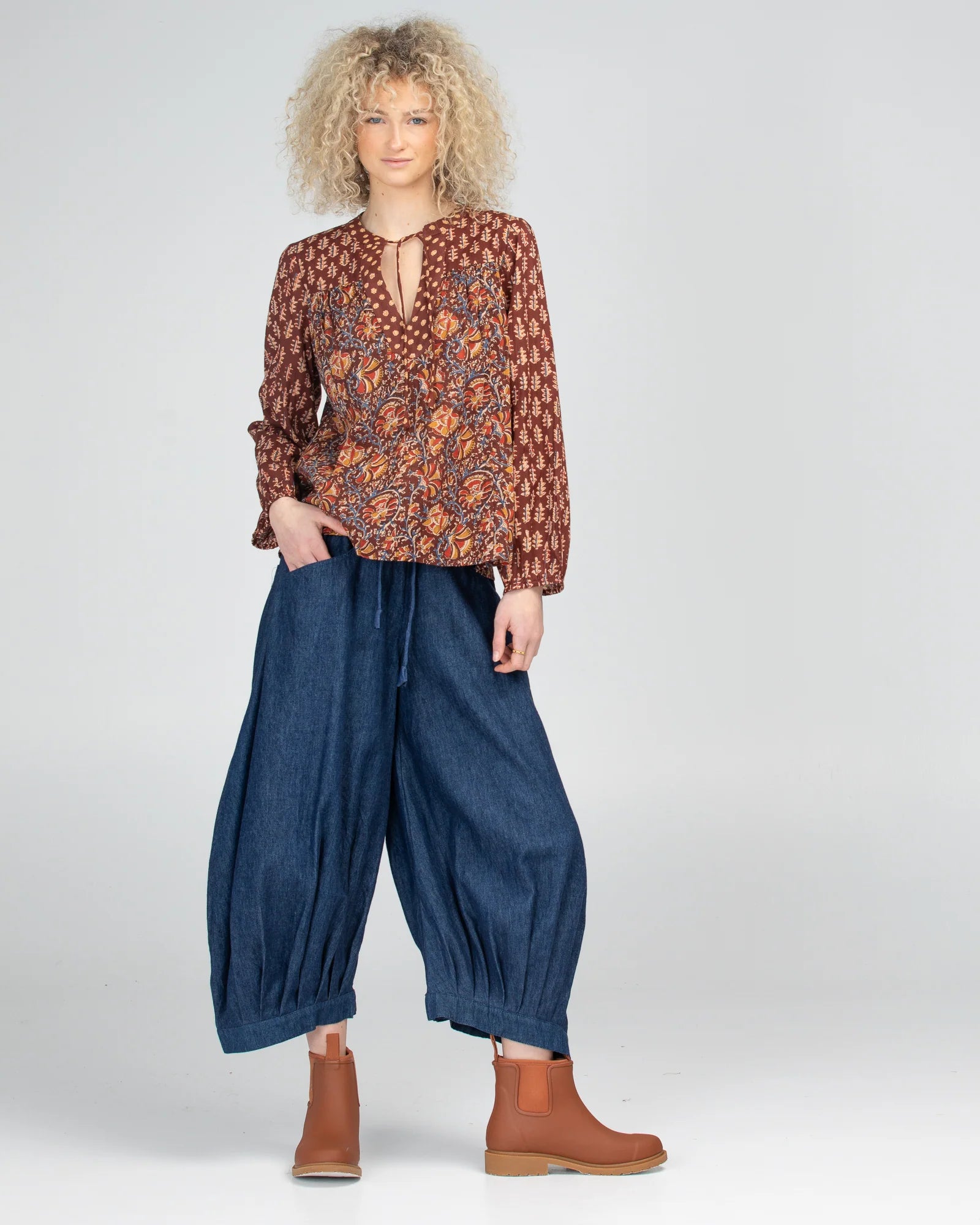 Guru Pant Basic - Dark denim