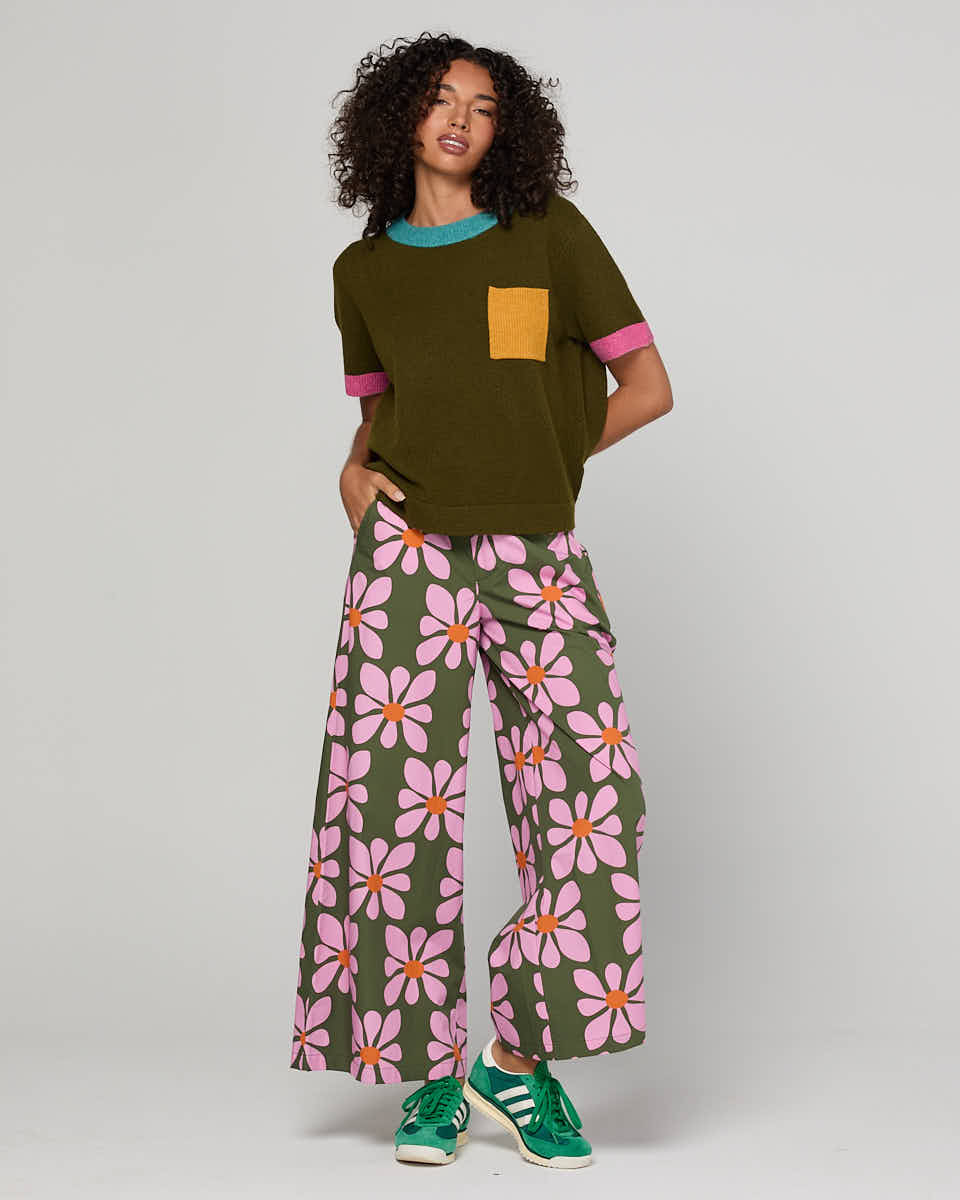 Poet Tee - Khaki Multi