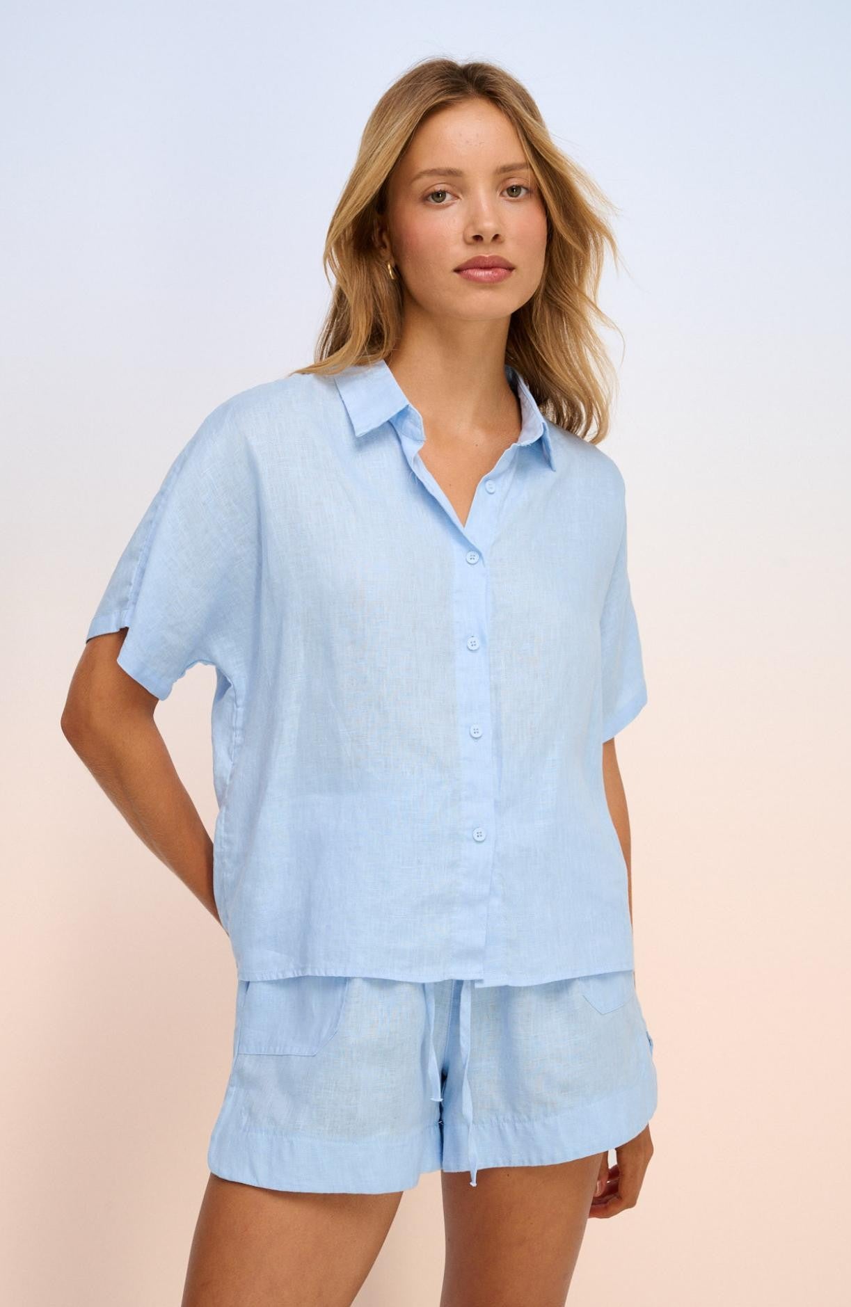 Bronte Shorts - Chambray Blue