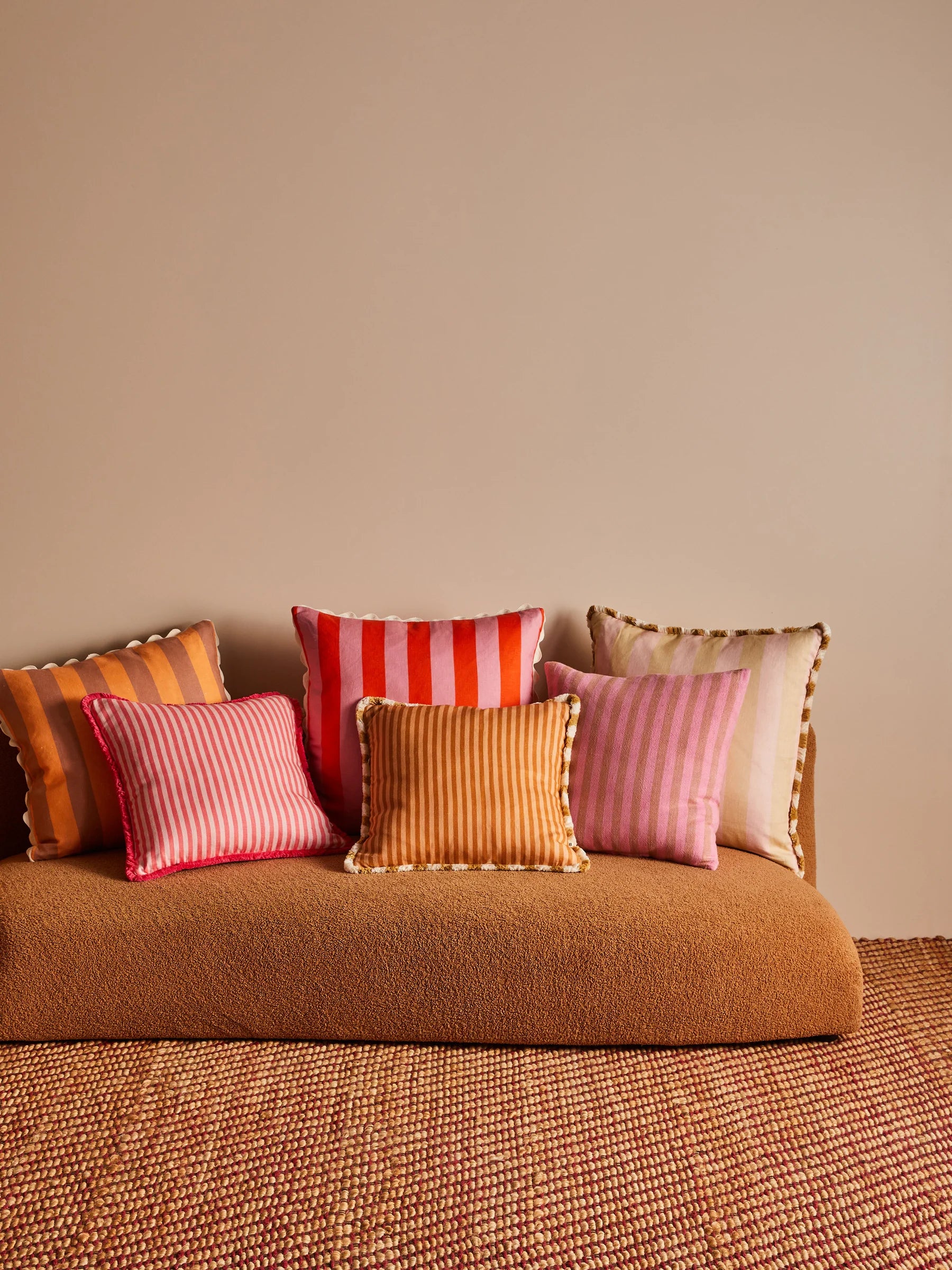 Cushion - Pinstripe Rose 50cm