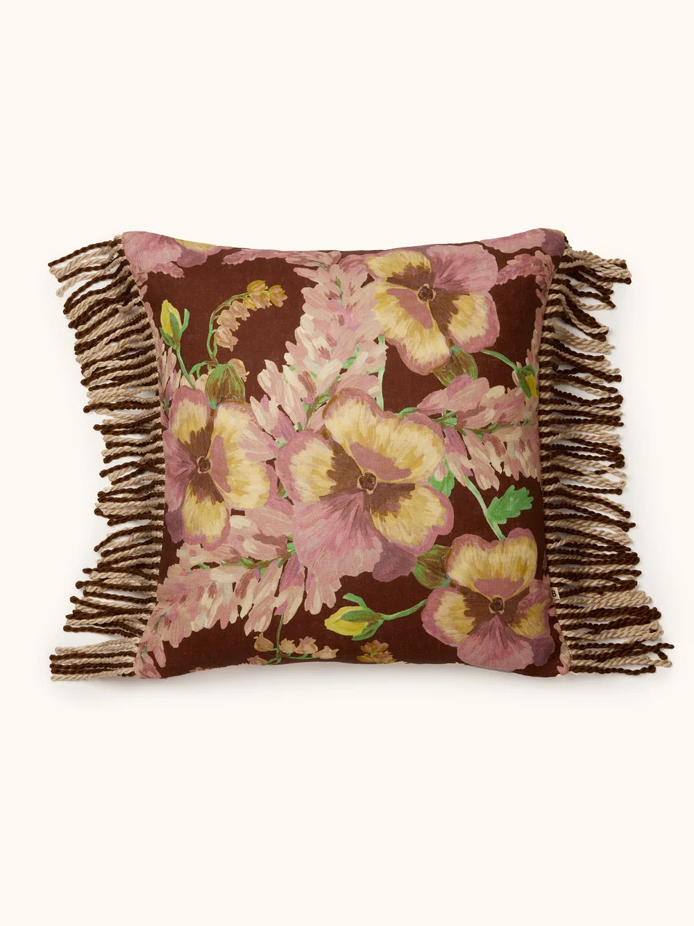 Cushion - Mountain Floral Cocoa 50cm