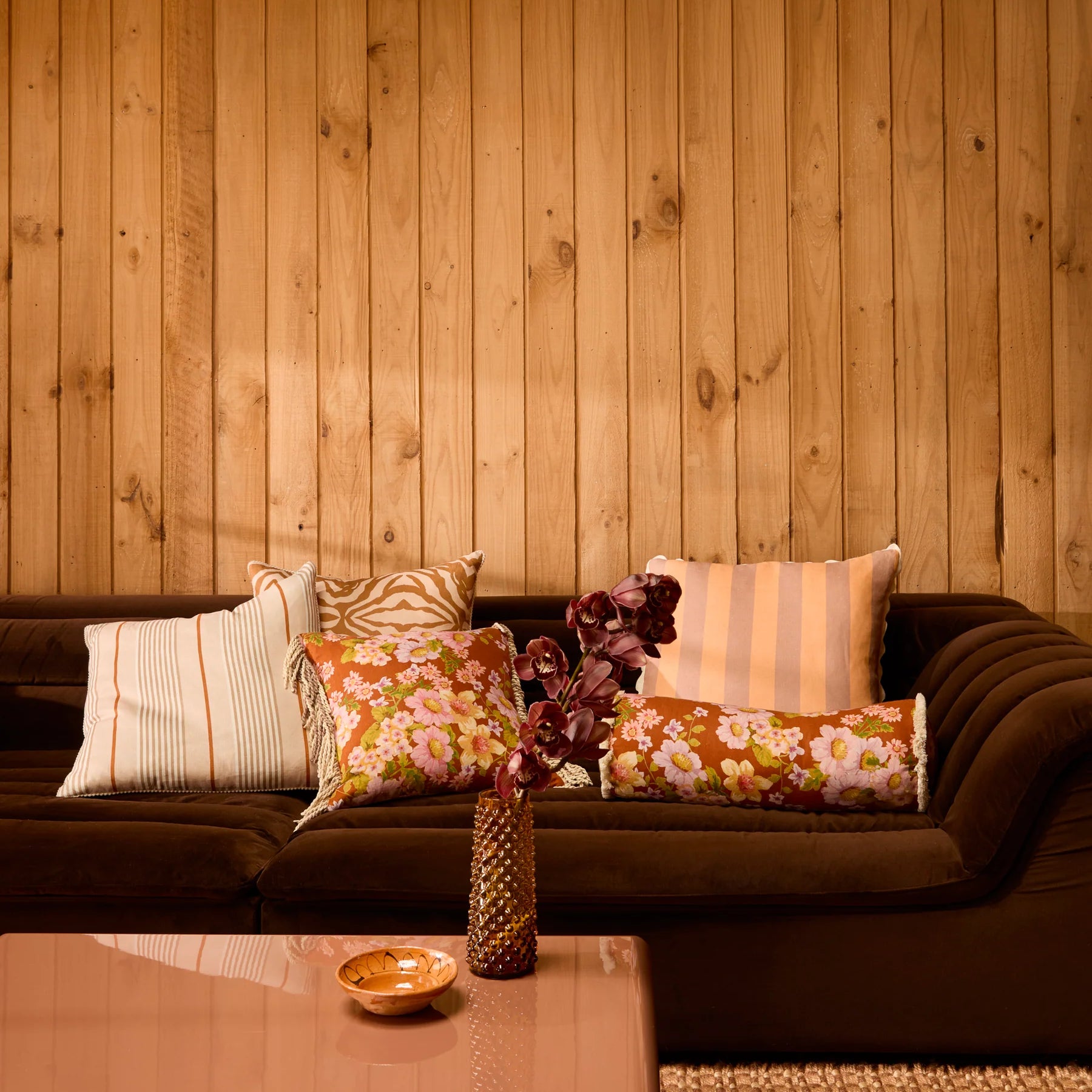 Cushion - Buttercup Rust 60 x 20cm Bolster
