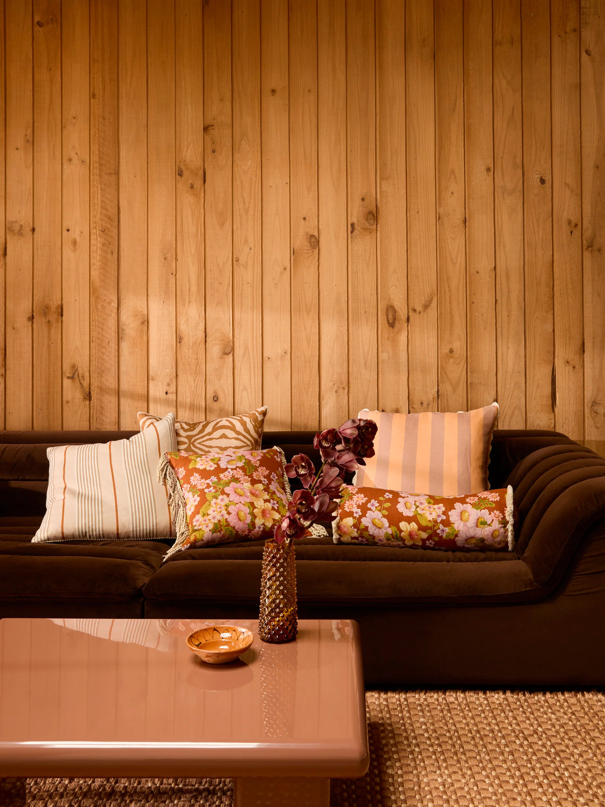 Cushion - Buttercup Rust 60 x 20cm Bolster