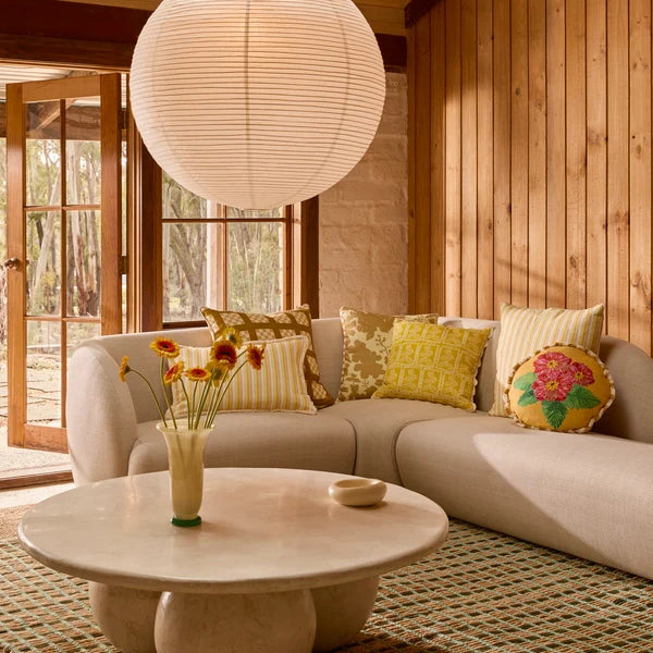 Cushion - Delilah Yellow 45cm Round