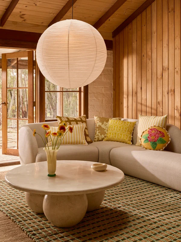 Cushion - Delilah Yellow 45cm Round