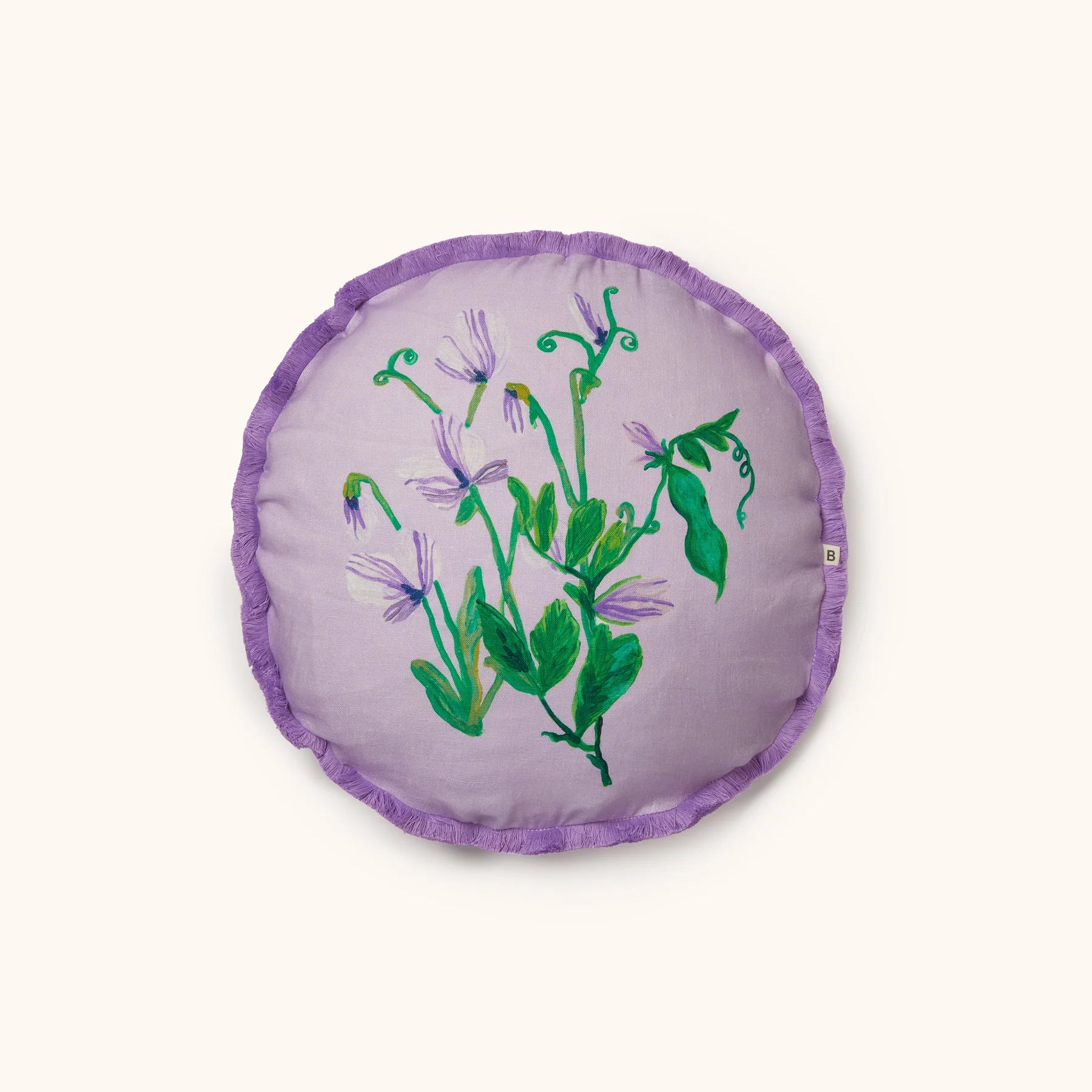 Cushion - Sweet Pea Lilac 45cm Round