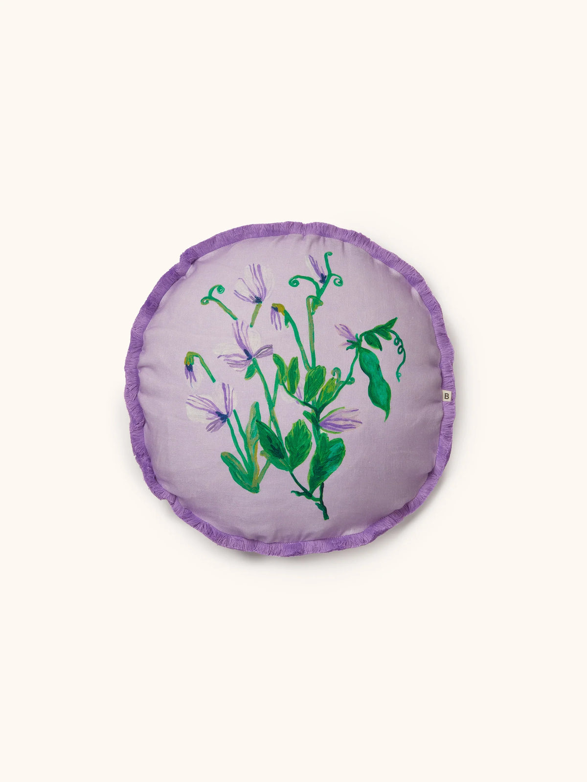 Cushion - Sweet Pea Lilac 45cm Round