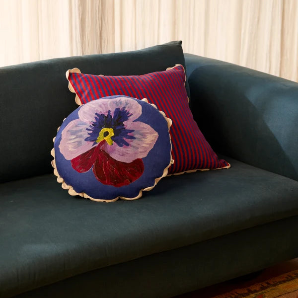 Cushion - Pansy Klein Blue 45cm Round