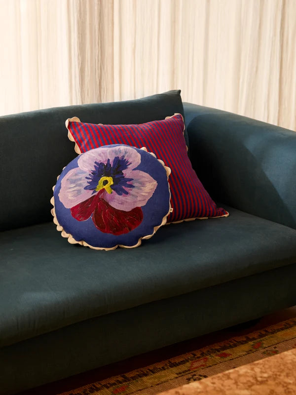Cushion - Pansy Klein Blue 45cm Round