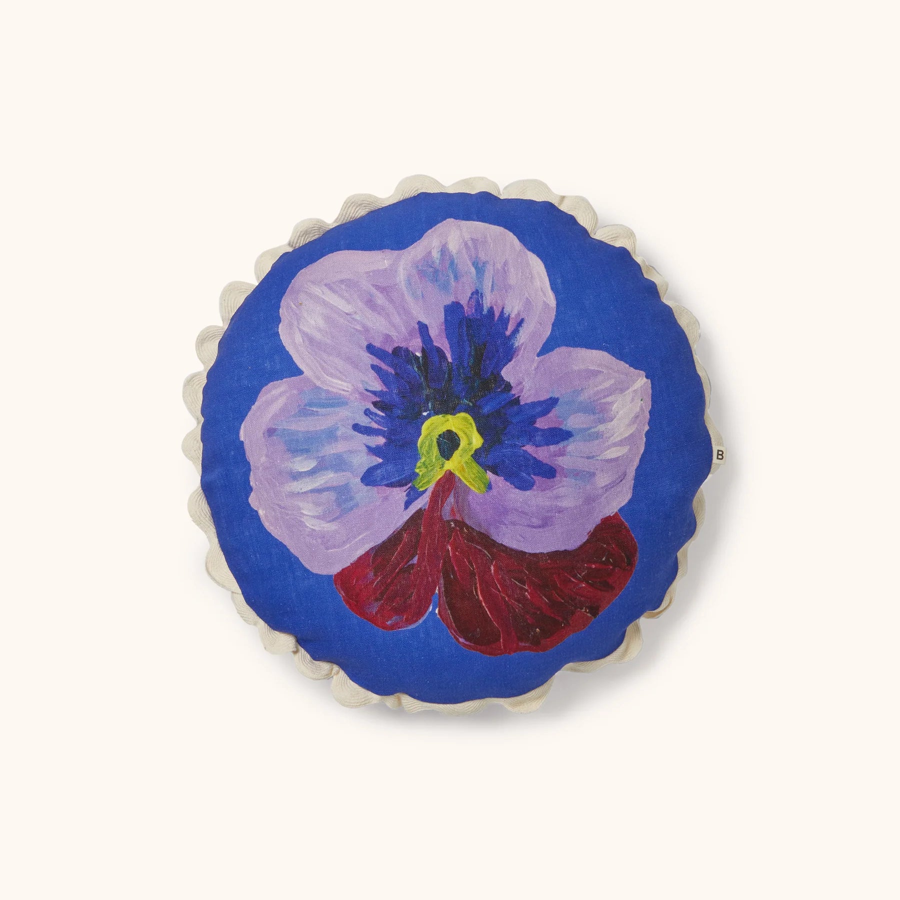 Cushion - Pansy Klein Blue 45cm Round