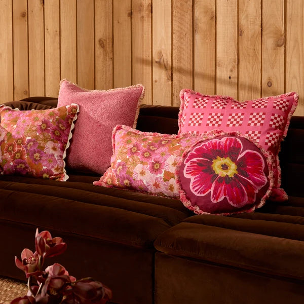Cushion - Floriana Pink 45cm Round