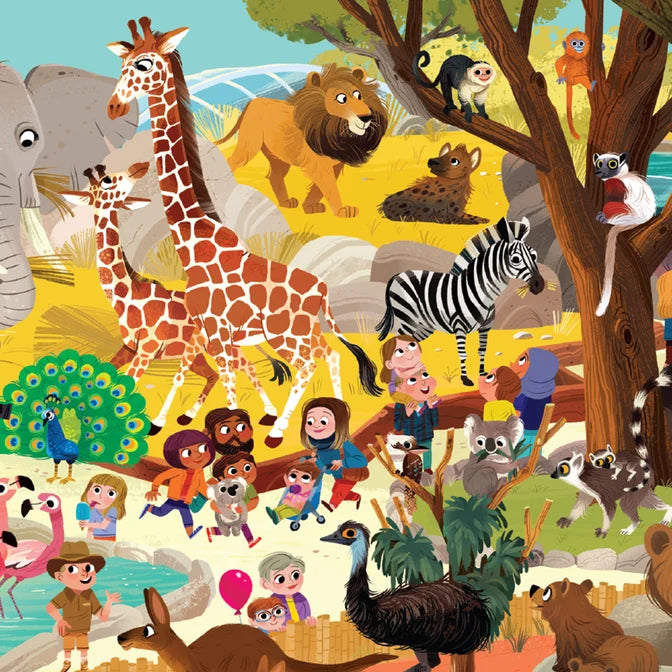 Day at the Museum Puzzle 60pcs - Zoo