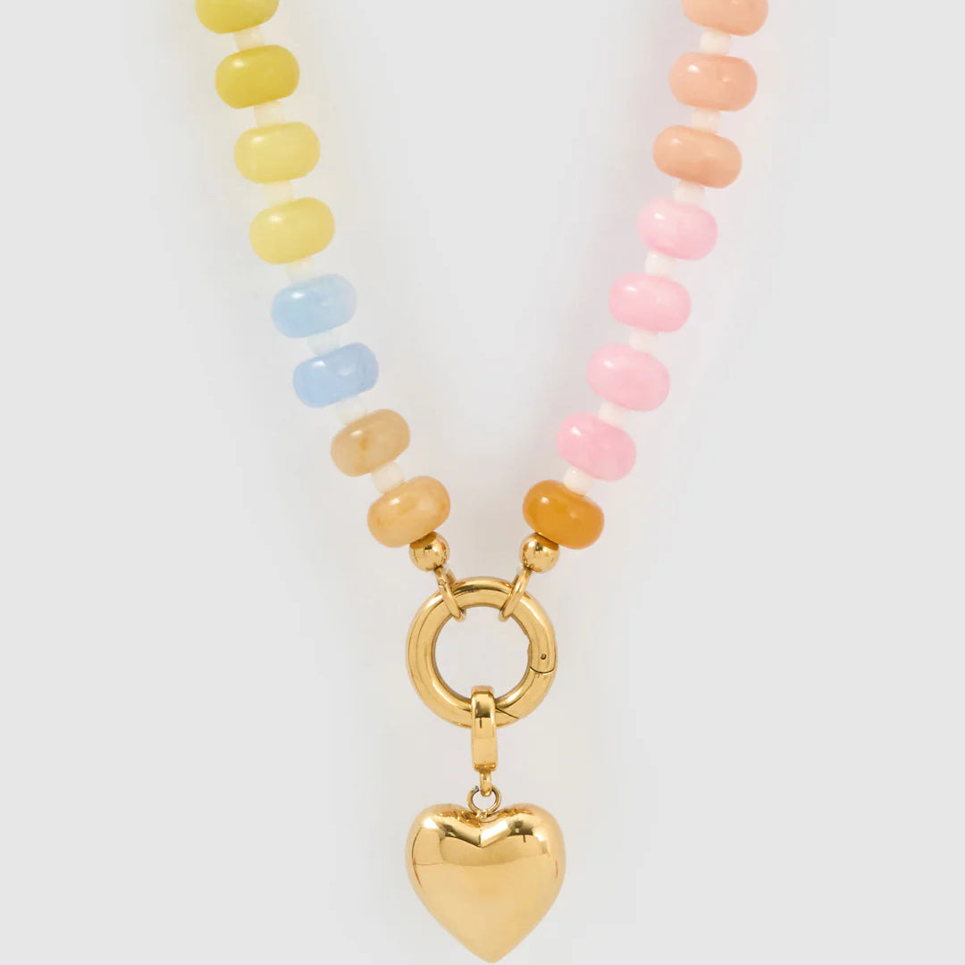 Candy Heart Gold Necklace