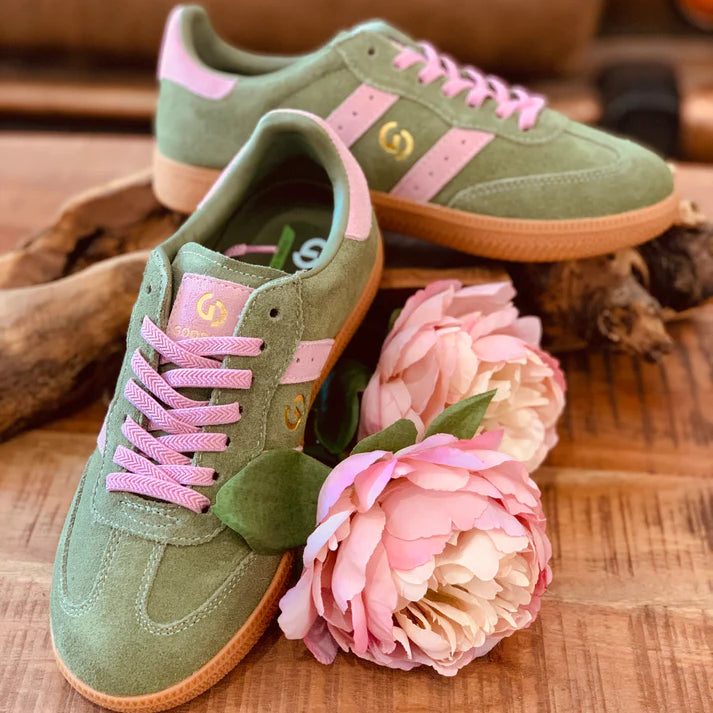2001 Parallel - Sage/Pink Suede