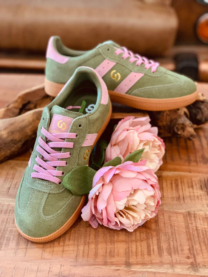 2001 Parallel - Sage/Pink Suede