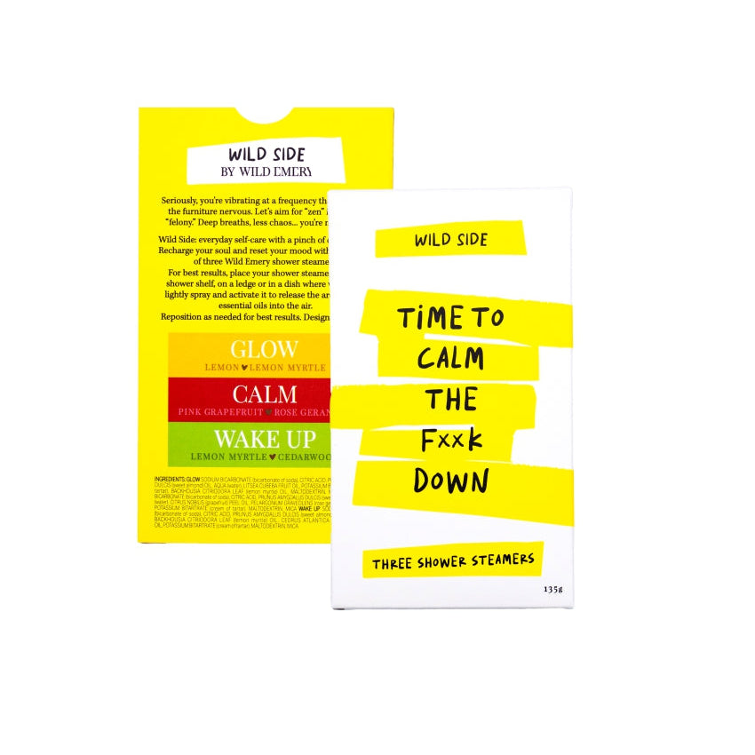 Shower Steamers Wild Side 3 Pack - Time To Calm The F**k Down