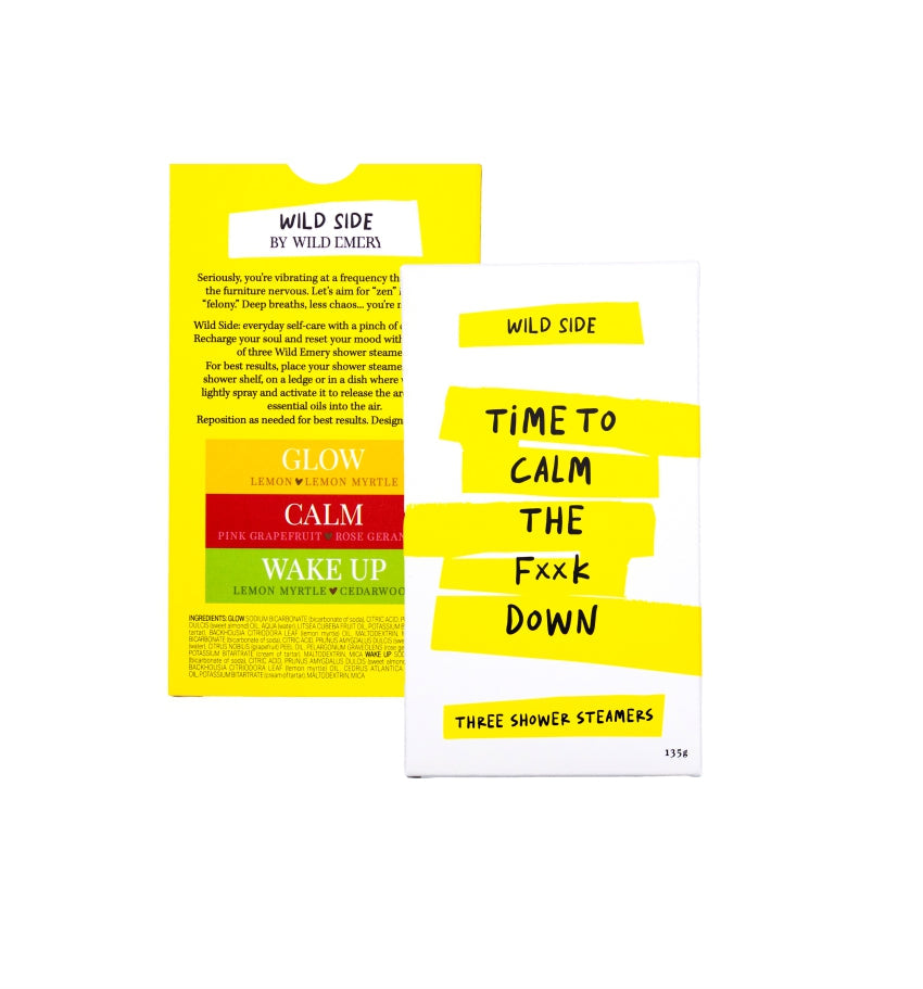 Shower Steamers Wild Side 3 Pack - Time To Calm The F**k Down