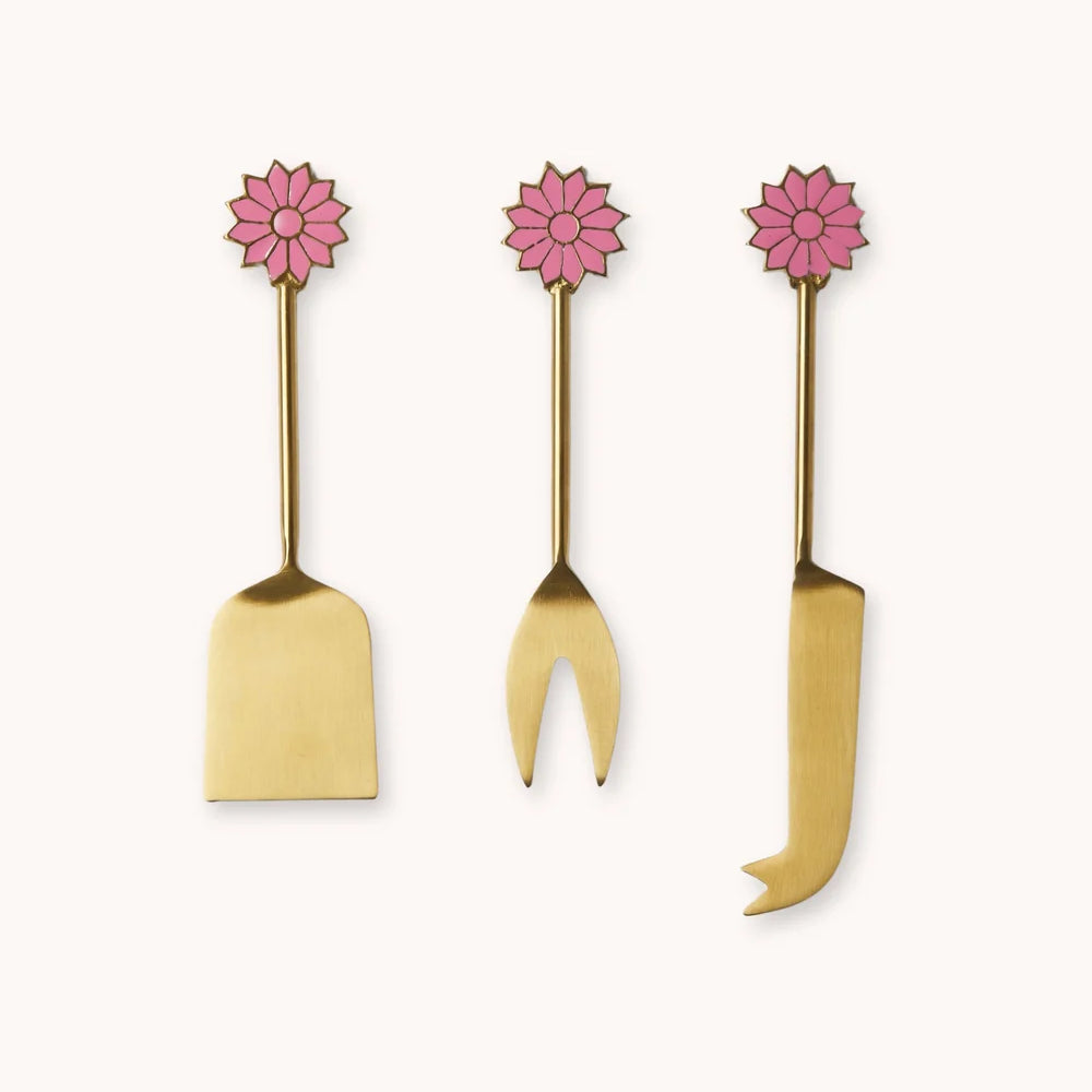 Cheese Knife Set - Petal Berry