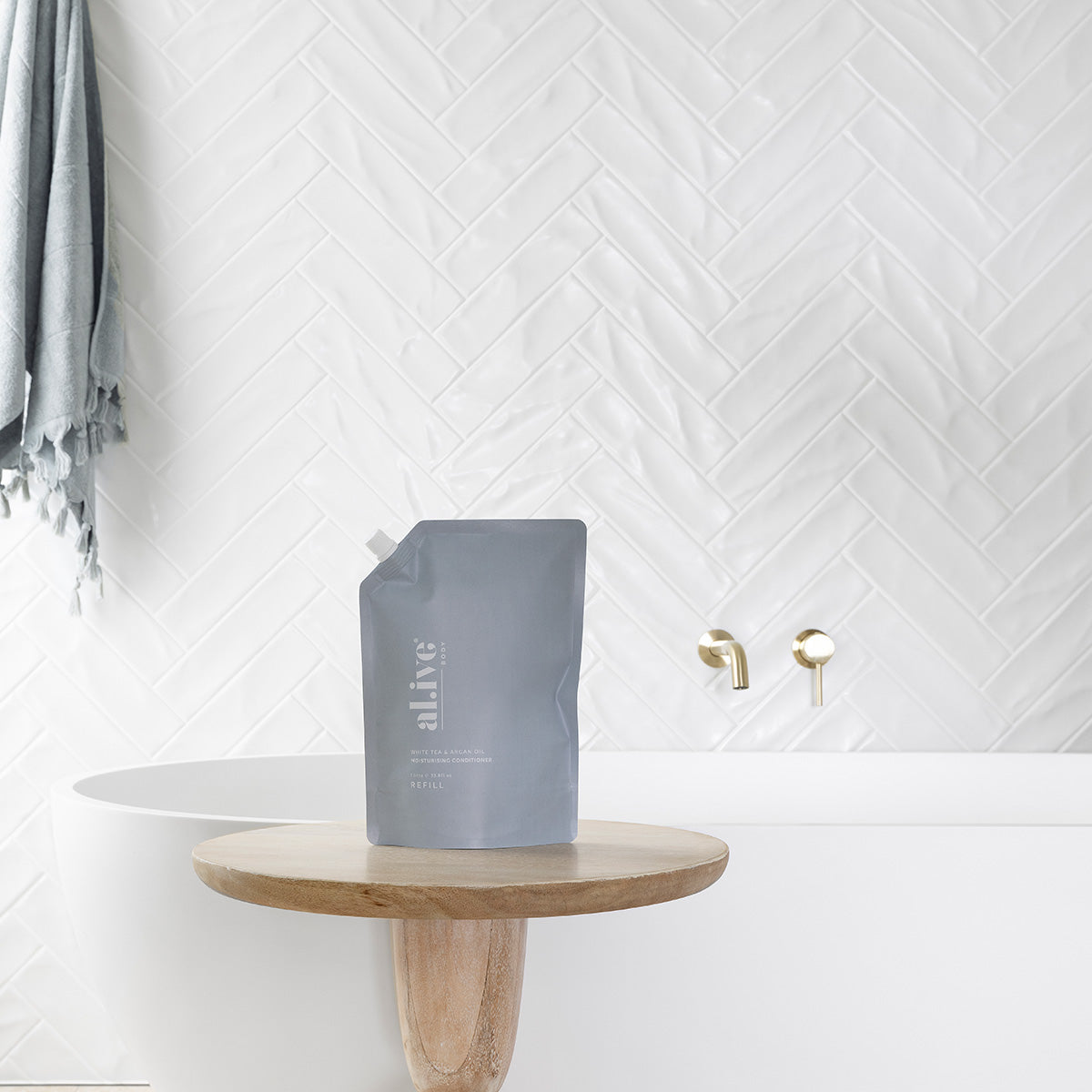 Al.ive Conditioner Refill - white tea/argan oil